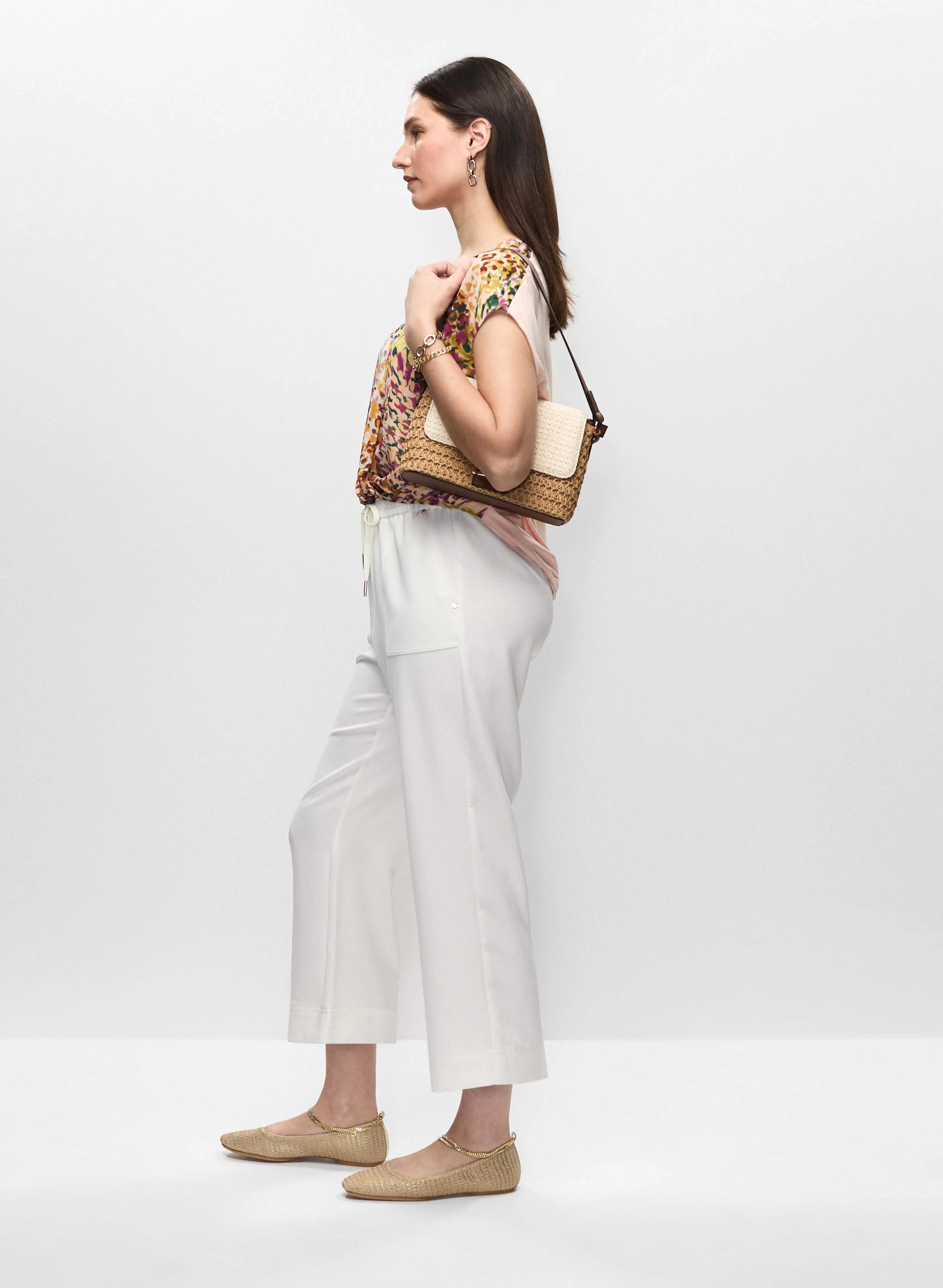 Drawstring Waist Pull-On Capris sold by Melanie Lyne product image thumbnail 5