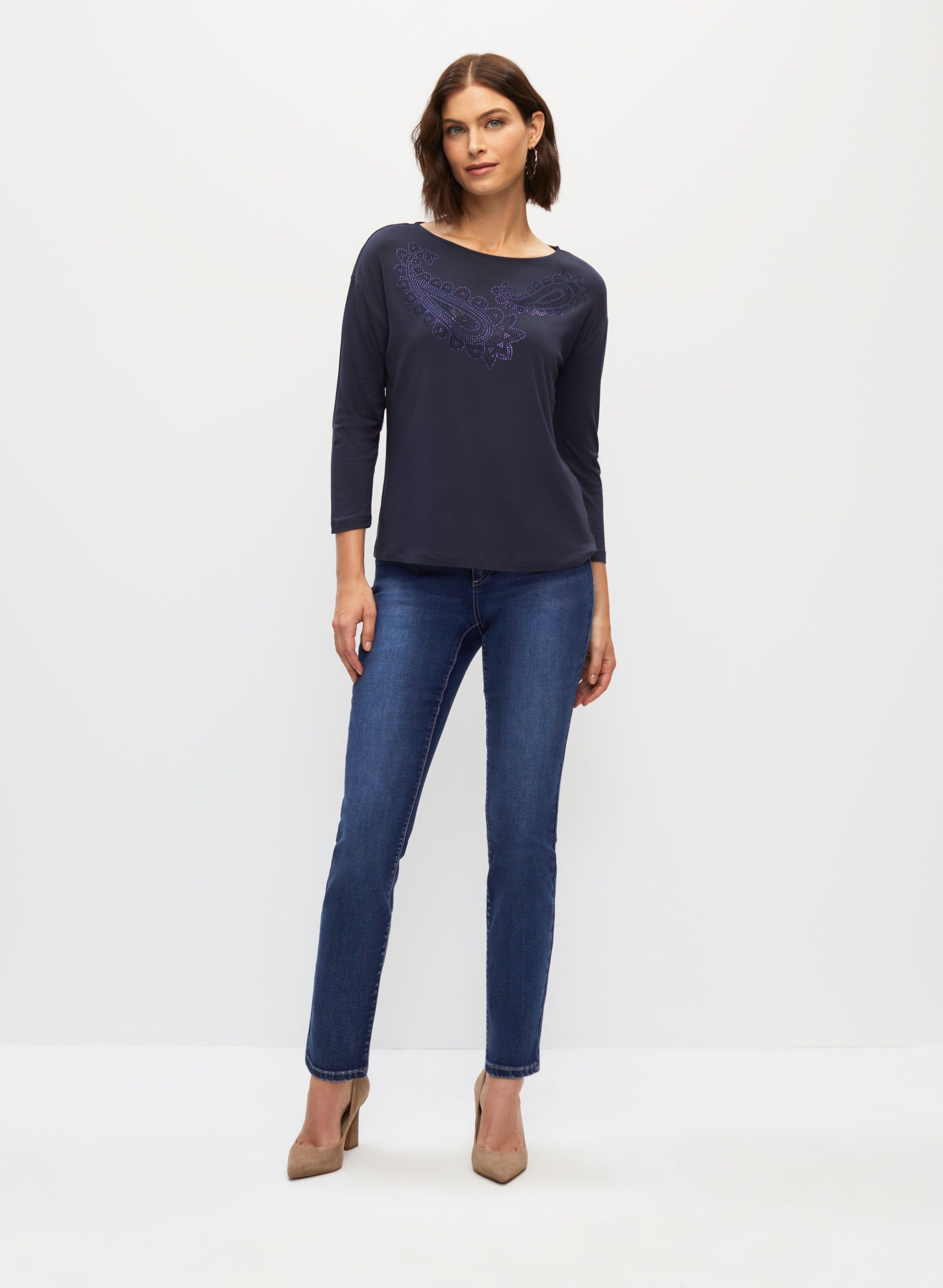 Paisley-Studded Tee sold by Melanie Lyne product image thumbnail 3