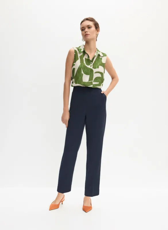 Sleeveless Geometric Print Blouse & Straight Leg Pants sold by Melanie Lyne