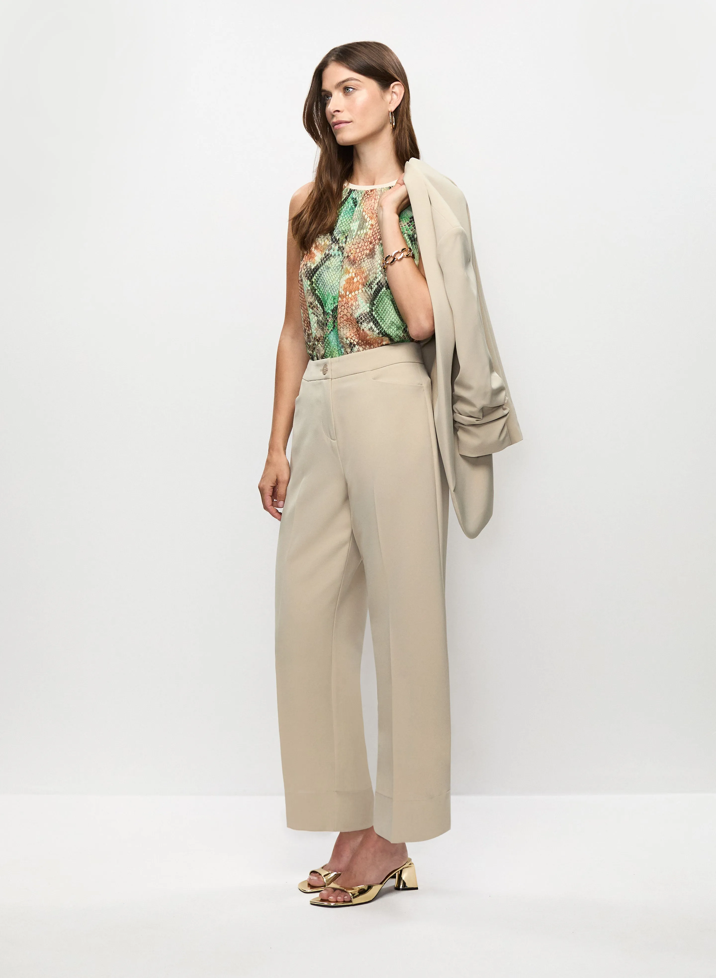 Wide Hem Culotte Pants sold by Melanie Lyne product image thumbnail 5