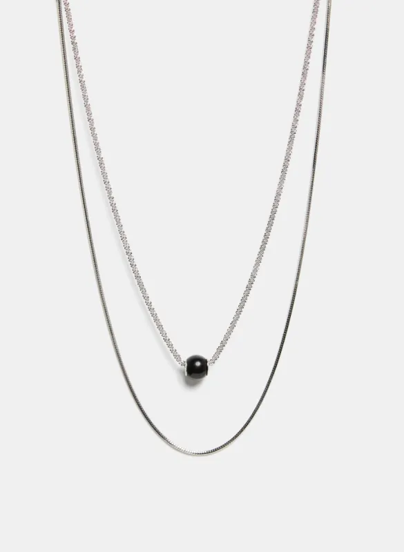 Double Chain Bead Necklace sold by Melanie Lyne