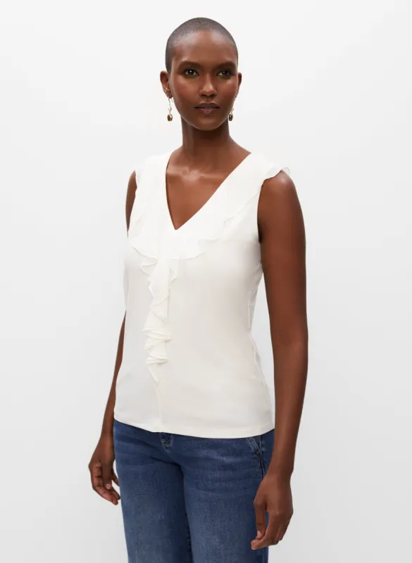 Ruffled Sleeveless Top sold by Melanie Lyne