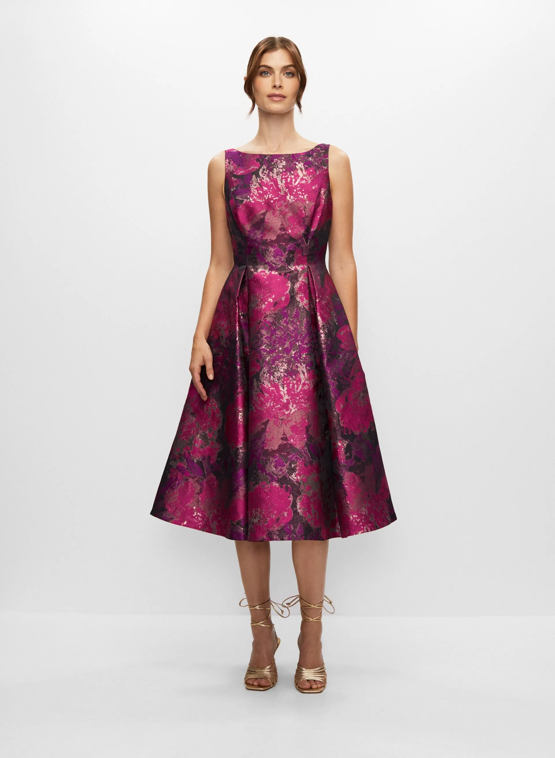 Abstract Floral Jacquard Dress sold by Melanie Lyne
