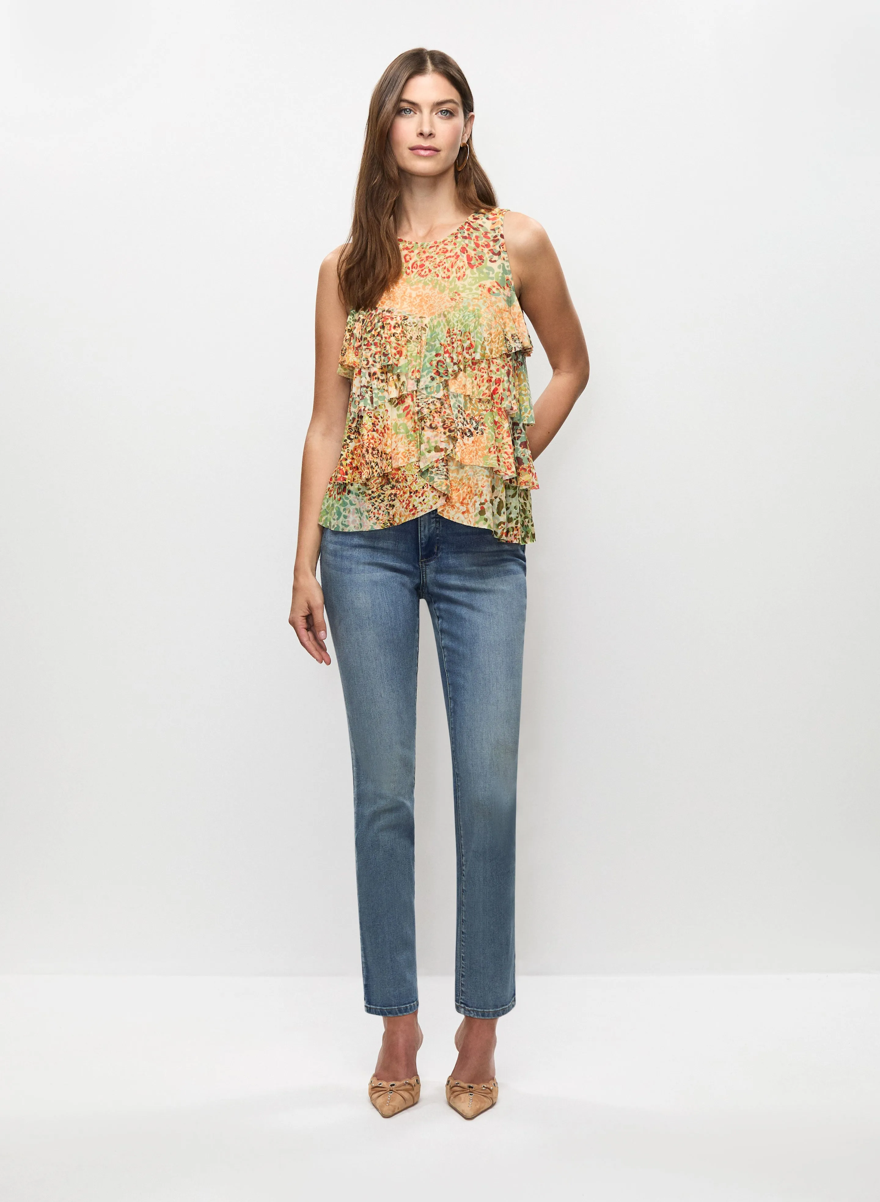 Jewel Detail Straight Leg Jeans sold by Melanie Lyne product image thumbnail 4