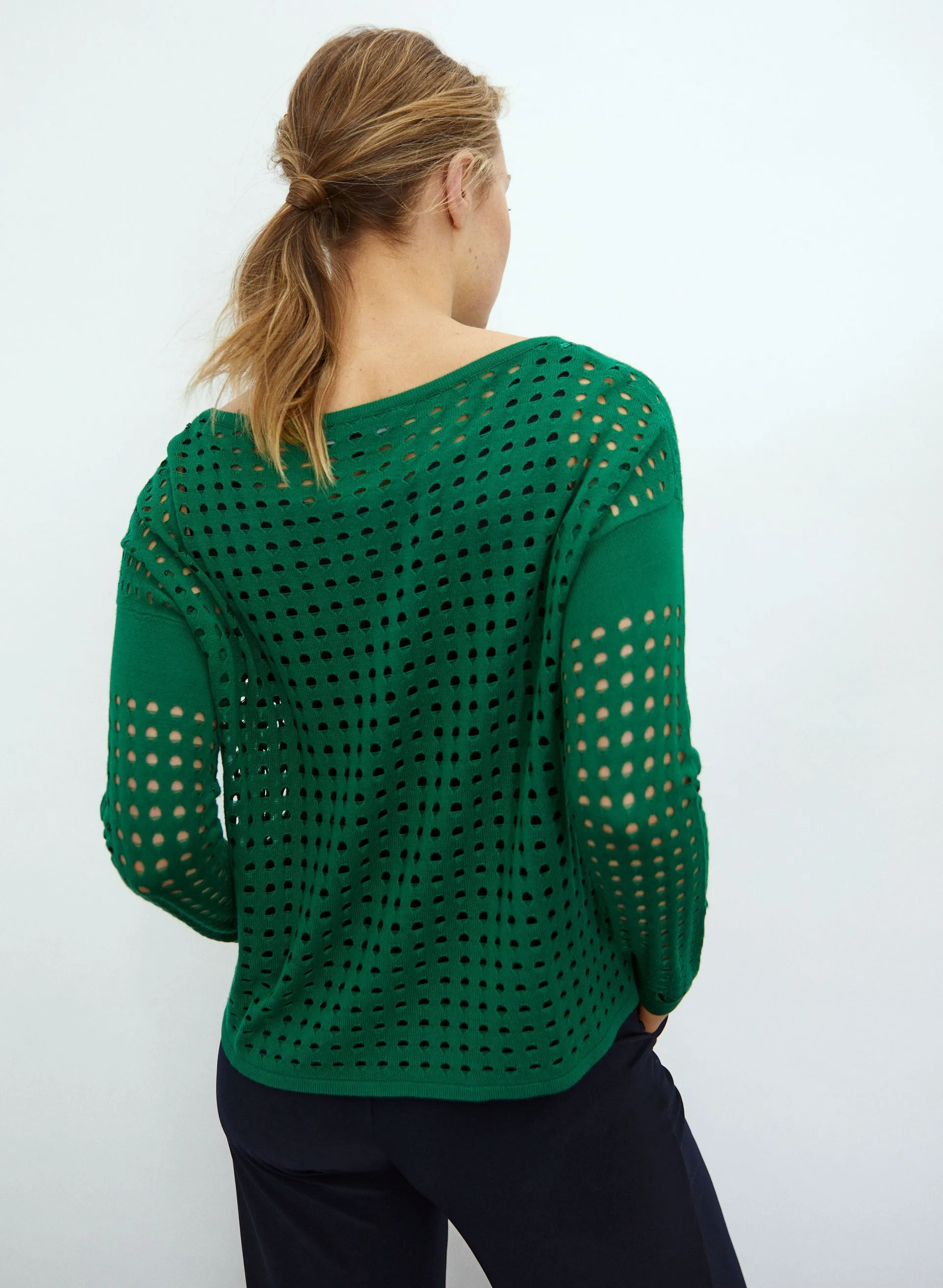 Open Stitch Pullover Sweater sold by Melanie Lyne product image thumbnail 4