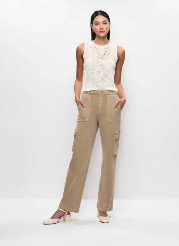 Sleeveless Knit Pullover & Wide Leg Cargo Pants sold by Melanie Lyne