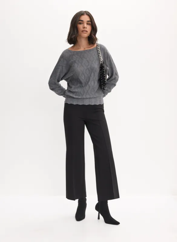Geometric Stitch Sweater & Culotte Pants sold by Melanie Lyne