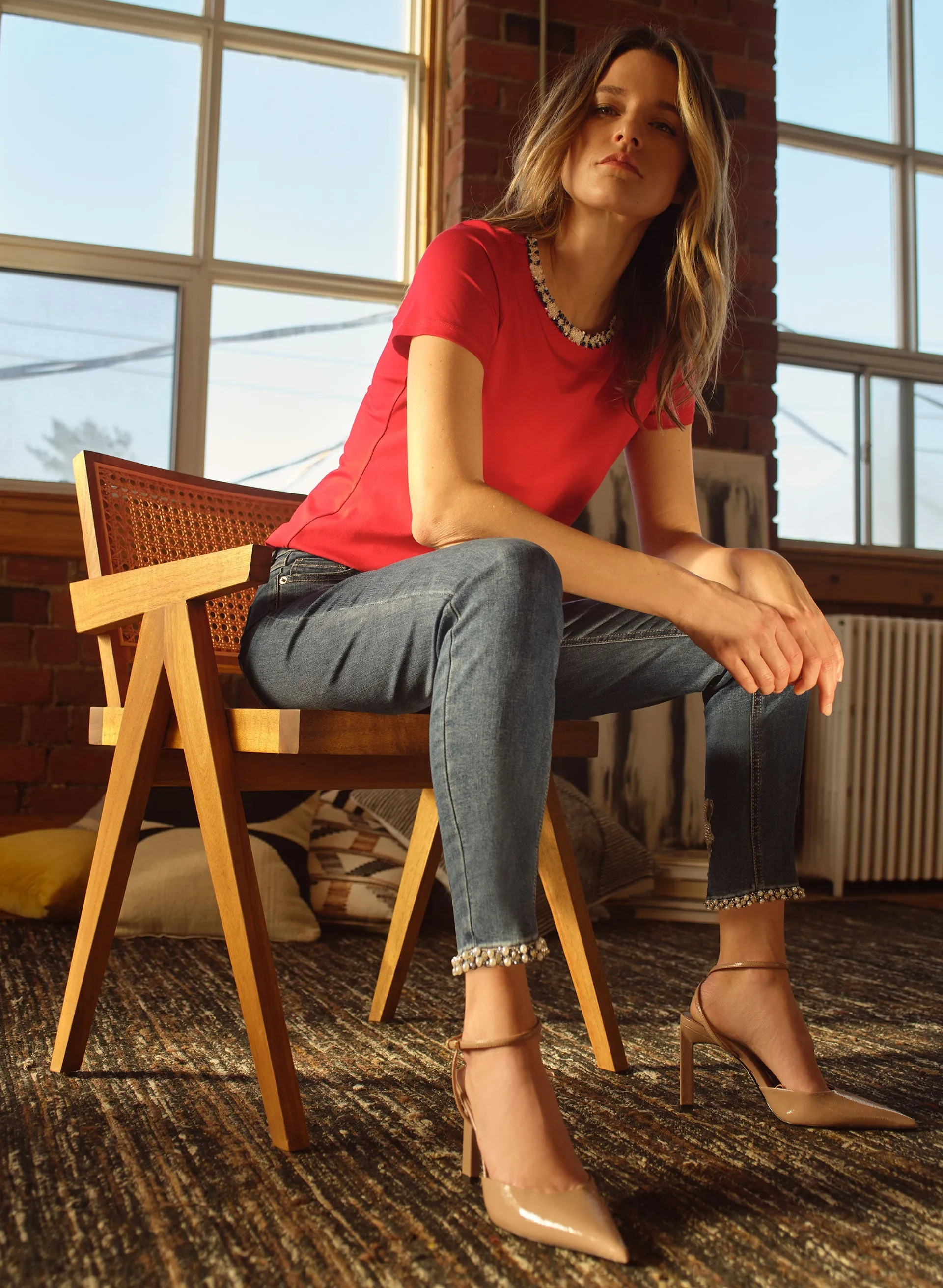 Embellished Slim Leg Jeans sold by Melanie Lyne product image thumbnail 3