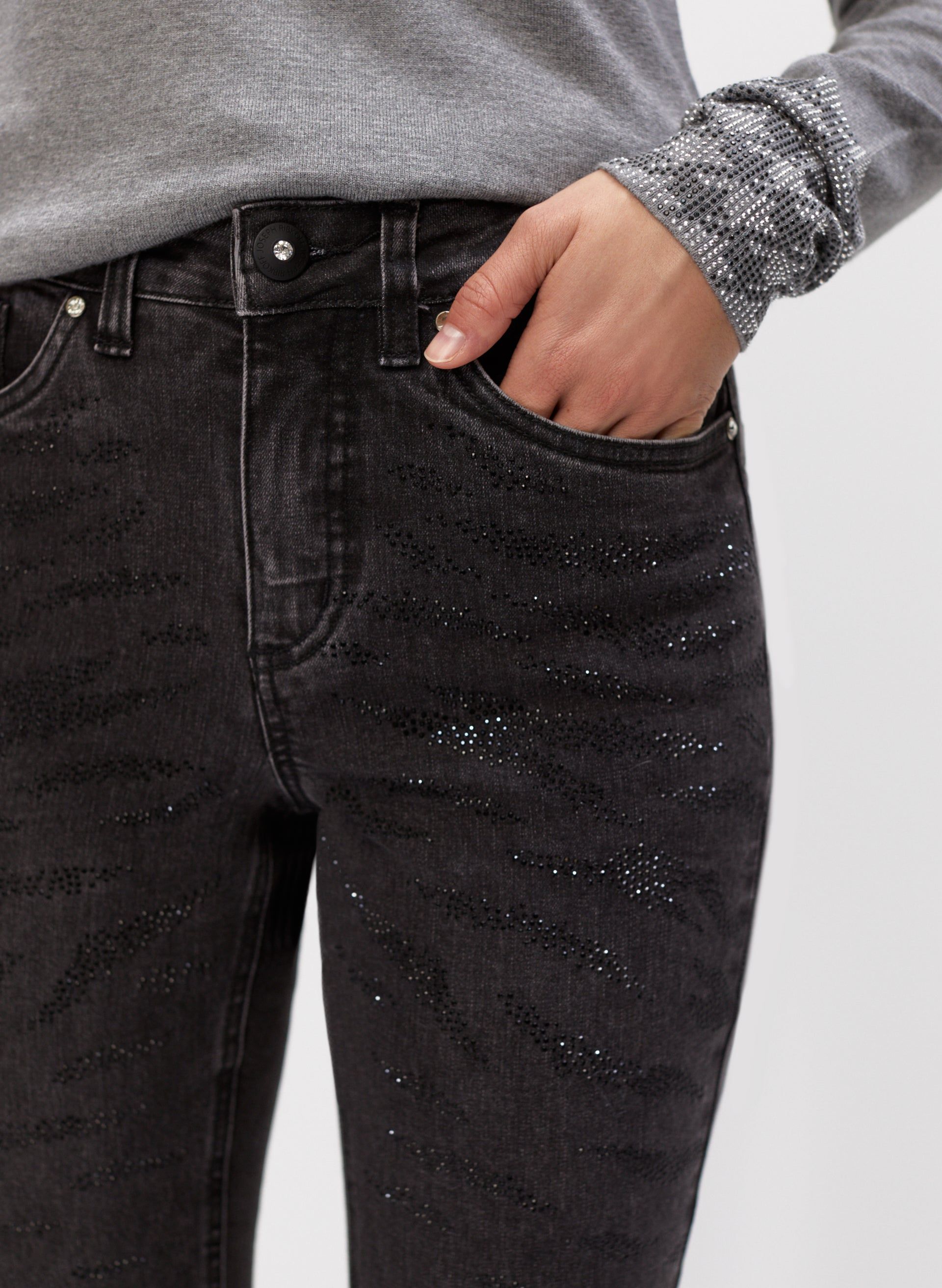 Slim Leg Glitter Detail Jeans sold by Melanie Lyne product image thumbnail 4