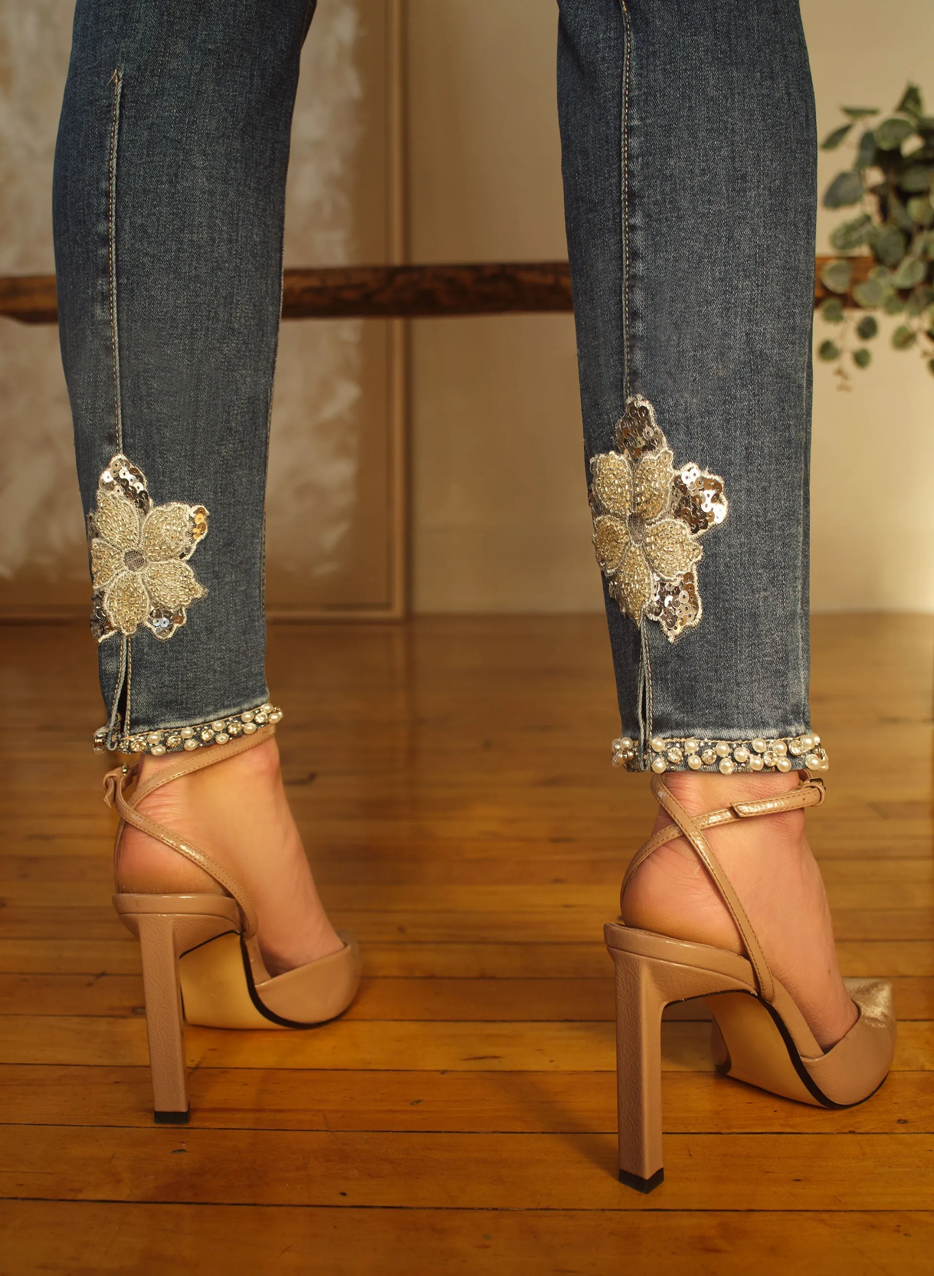 Embellished Slim Leg Jeans sold by Melanie Lyne product image thumbnail 4