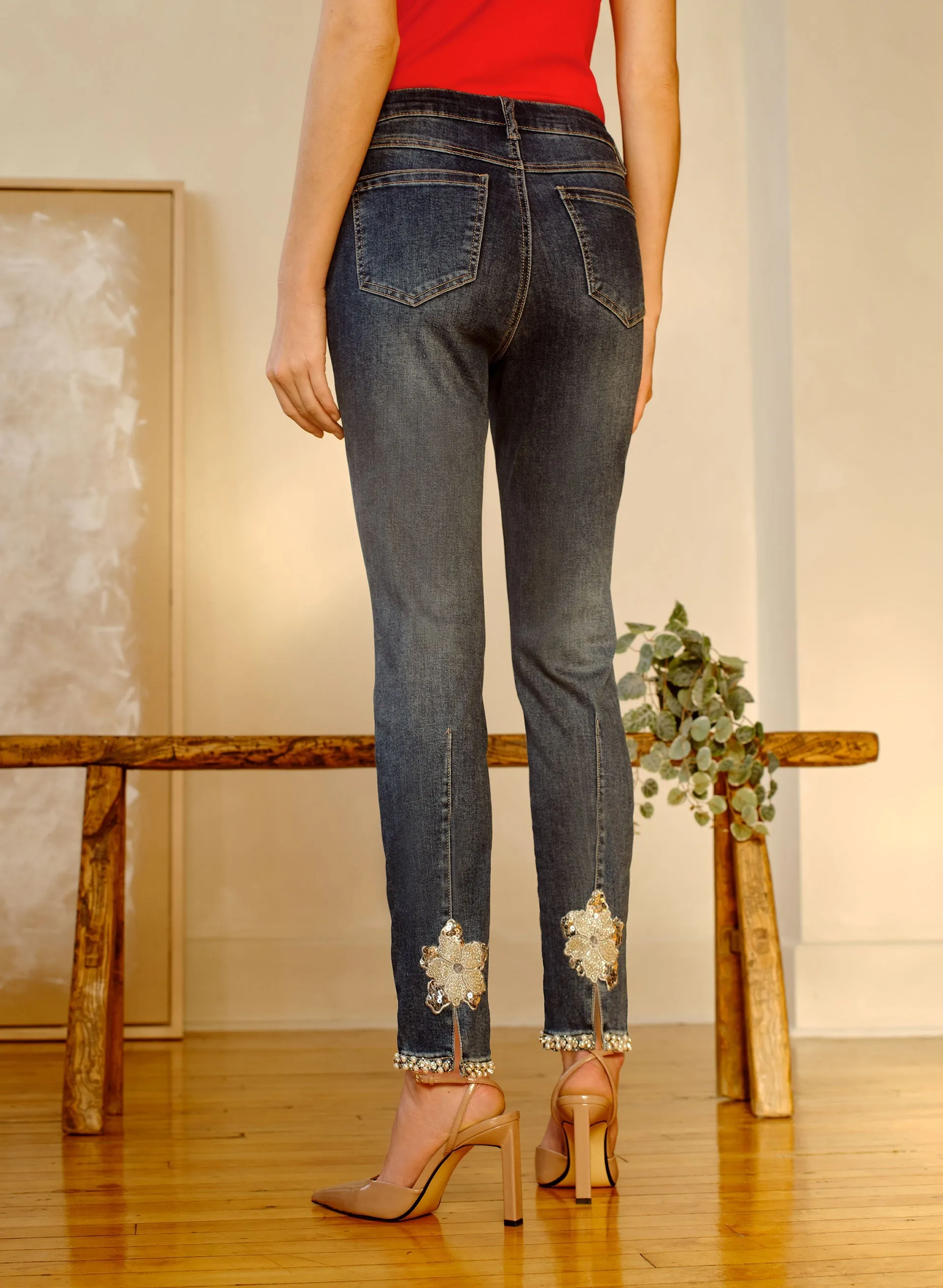 Embellished Slim Leg Jeans sold by Melanie Lyne product image thumbnail 2