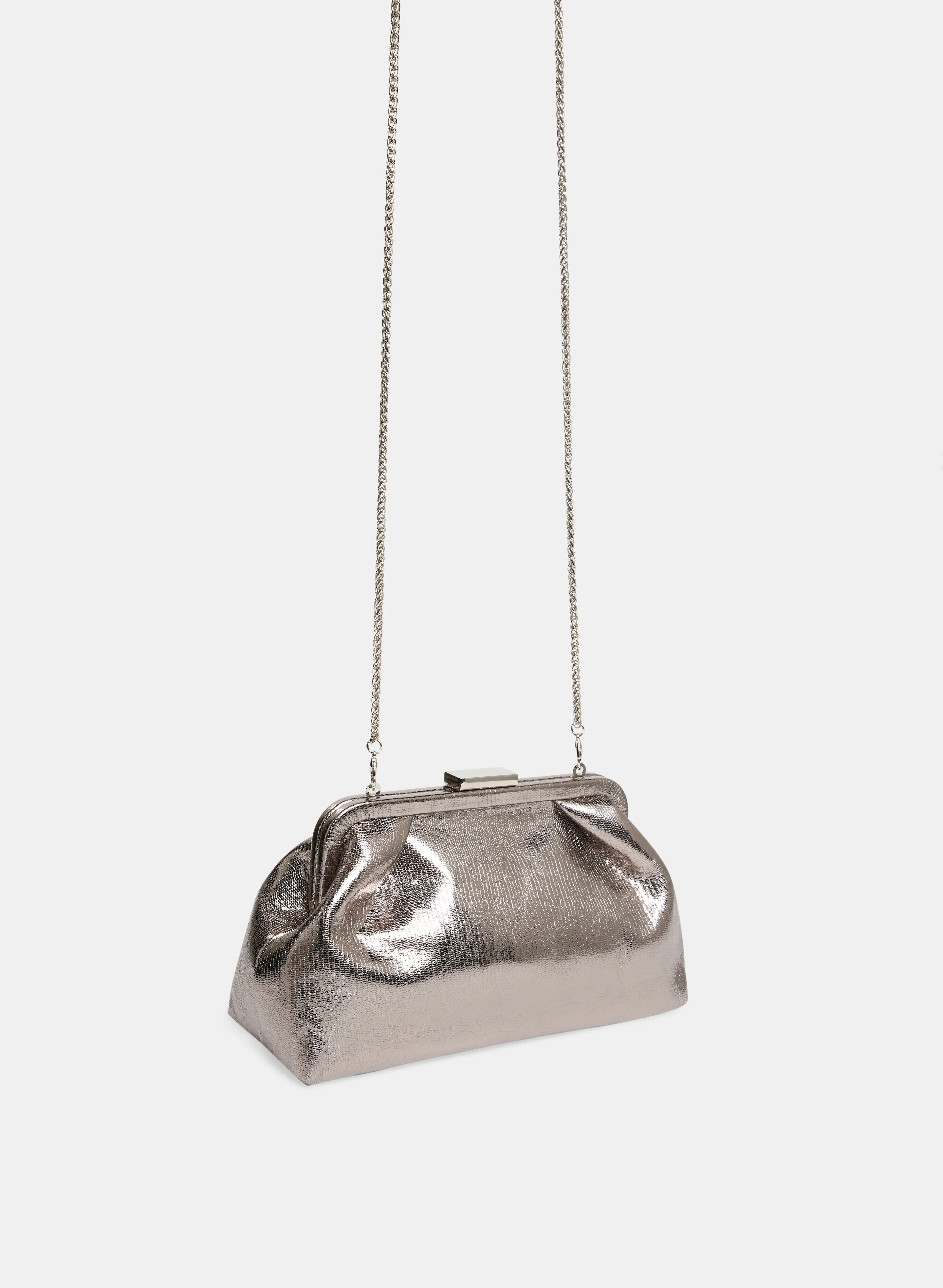 Kiss-Lock Metallic Clutch sold by Melanie Lyne