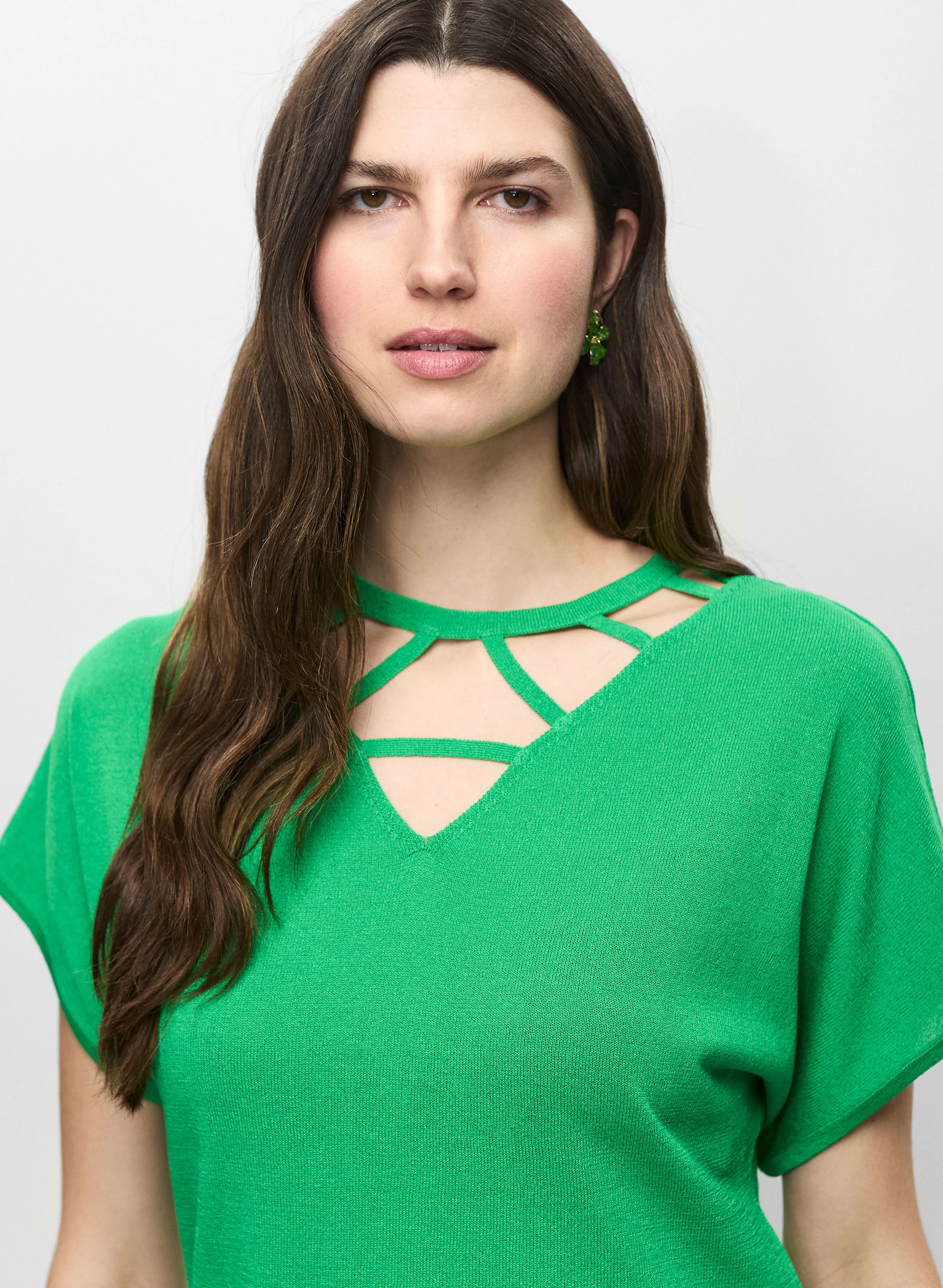 Joseph Ribkoff - Cut-Out Detail Knit Top sold by Melanie Lyne product image thumbnail 2