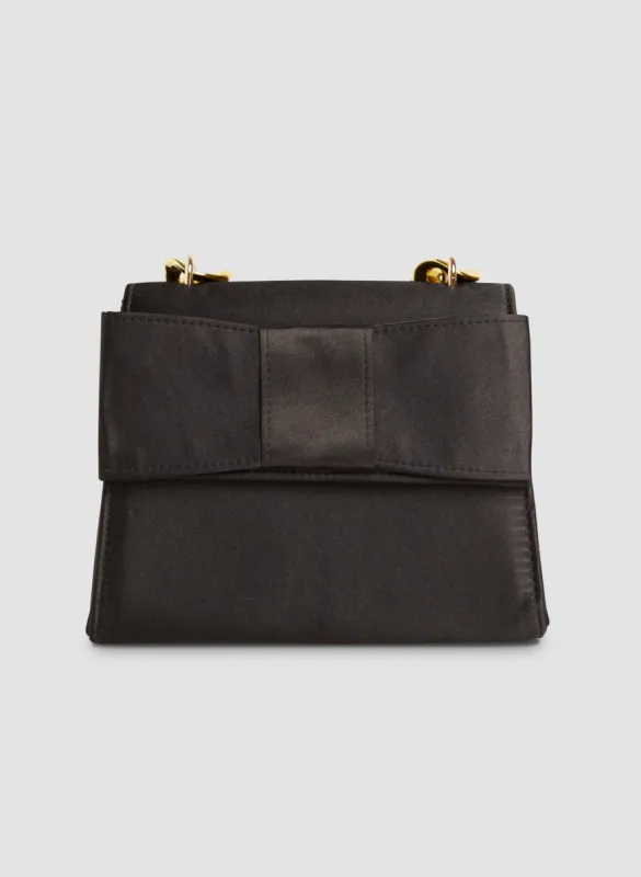 Bow Detail Satin Clutch sold by Melanie Lyne