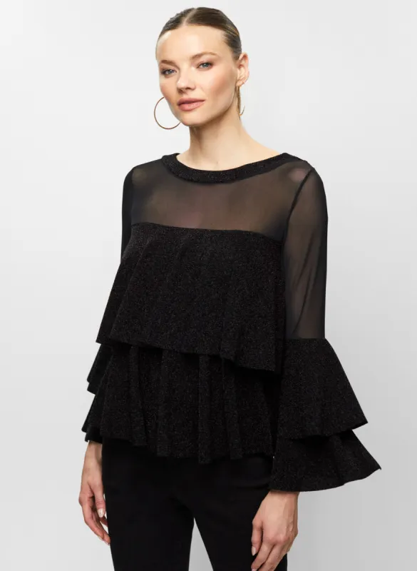 Tiered Ruffle Illusion Top sold by Melanie Lyne