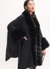 Faux Fur Trim Poncho sold by Melanie Lyne