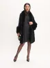 Faux Fur Trim Poncho sold by Melanie Lyne