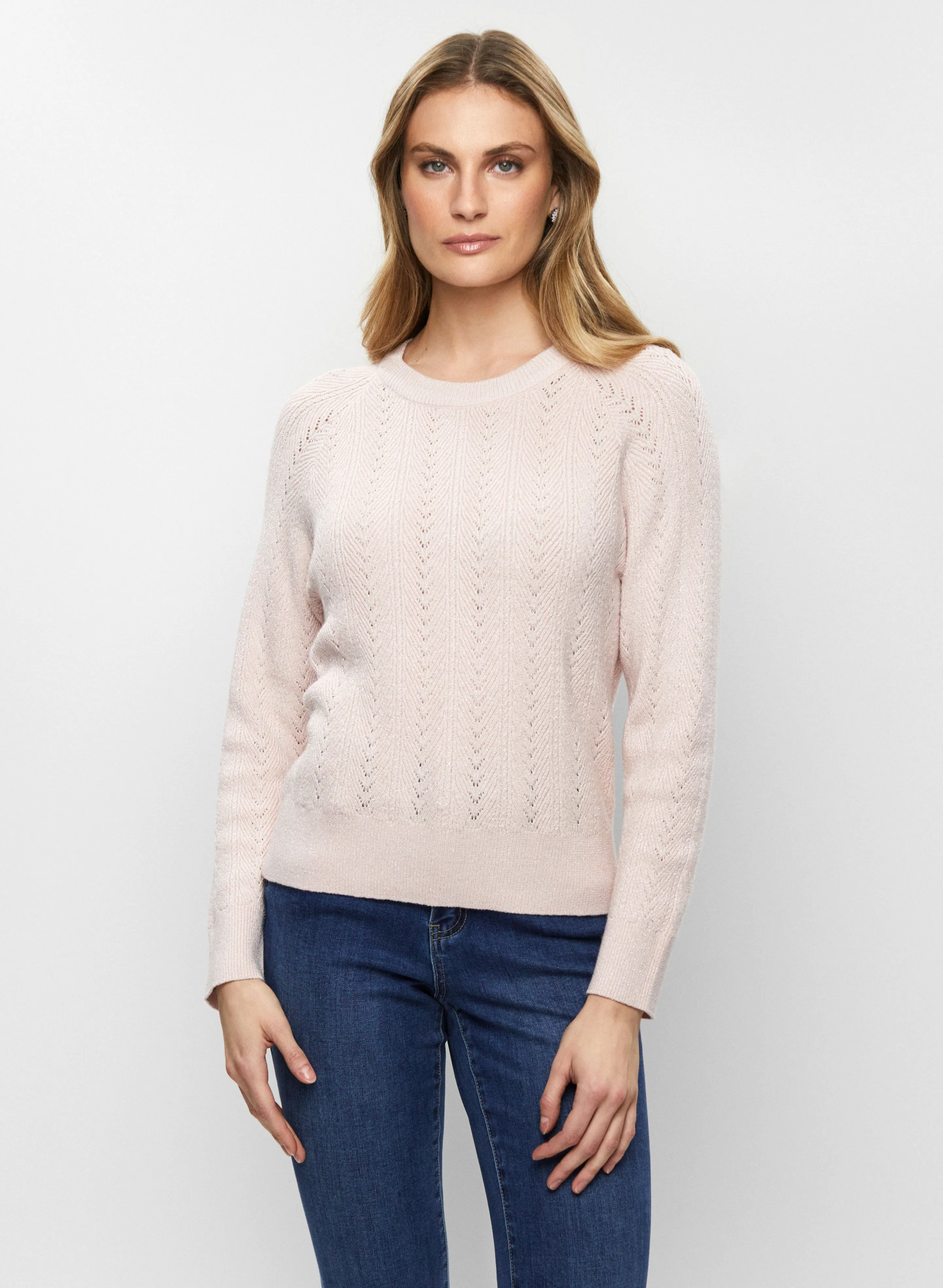 Pointelle Knit Sweater sold by Melanie Lyne product image thumbnail 5