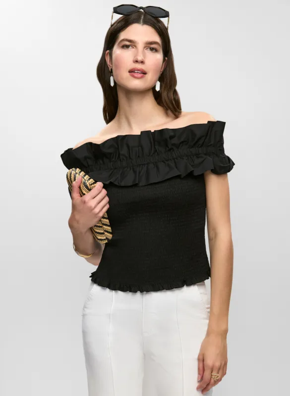 Frilled Off-the-Shoulder Top sold by Melanie Lyne