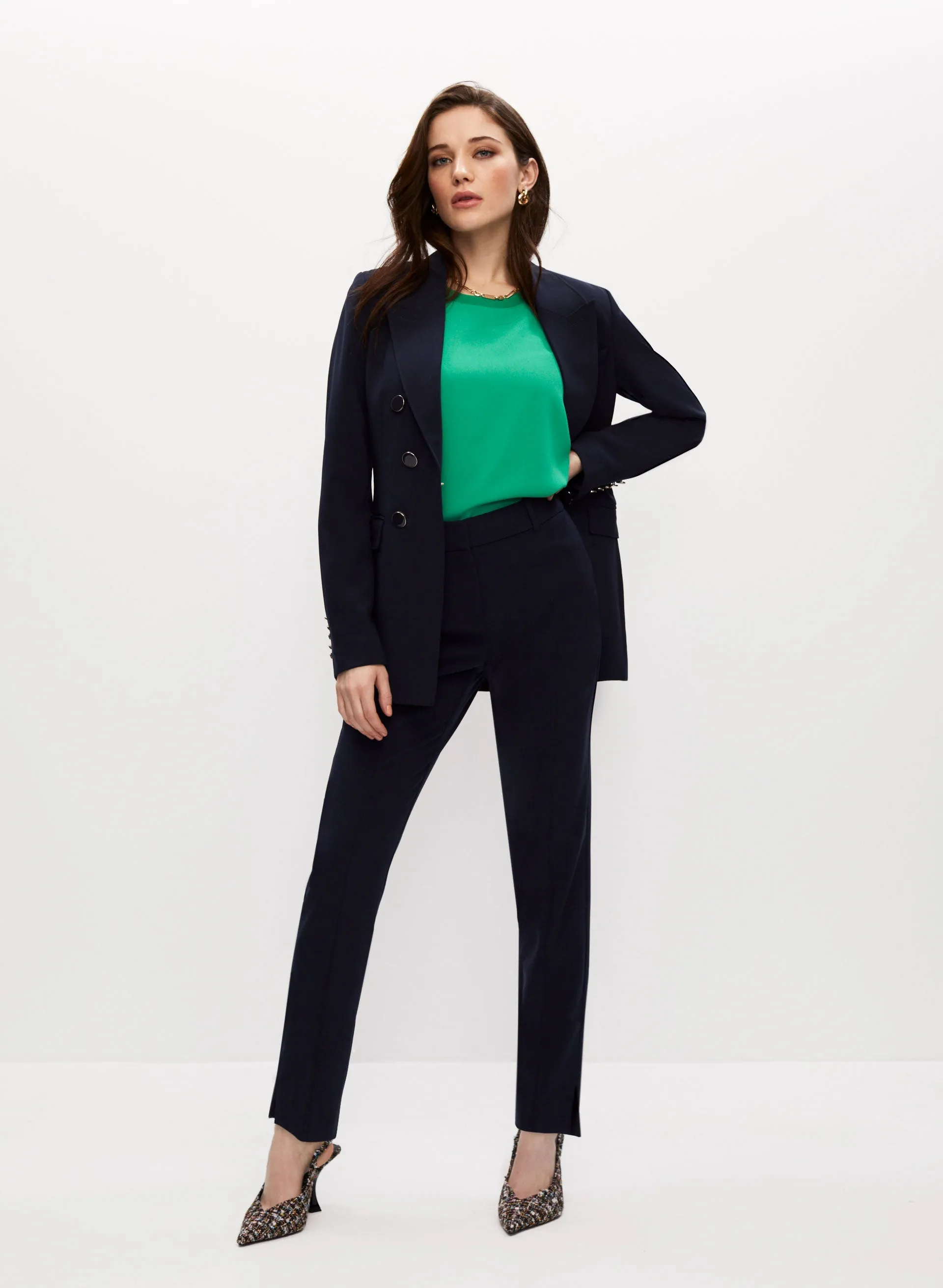 Giselle Slit Hem Pants sold by Melanie Lyne product image thumbnail 2