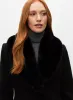 Faux Fur Stretch Wool Blend Coat sold by Melanie Lyne