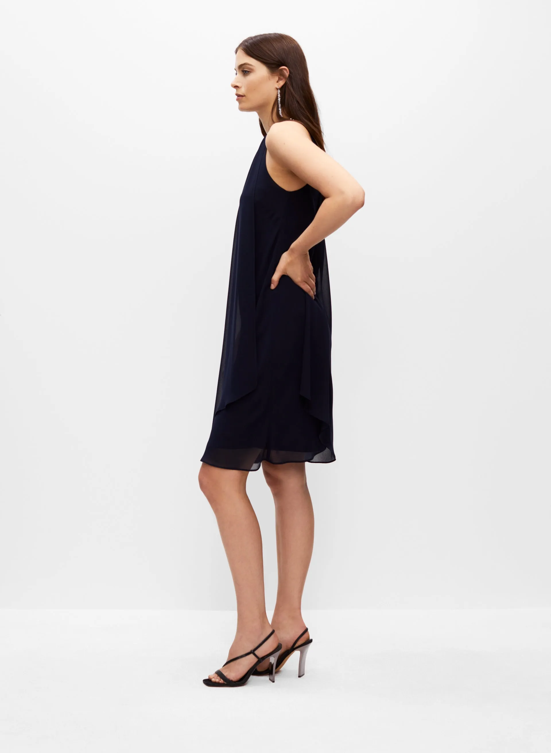 Jewel Neck Chiffon Cocktail Dress sold by Melanie Lyne