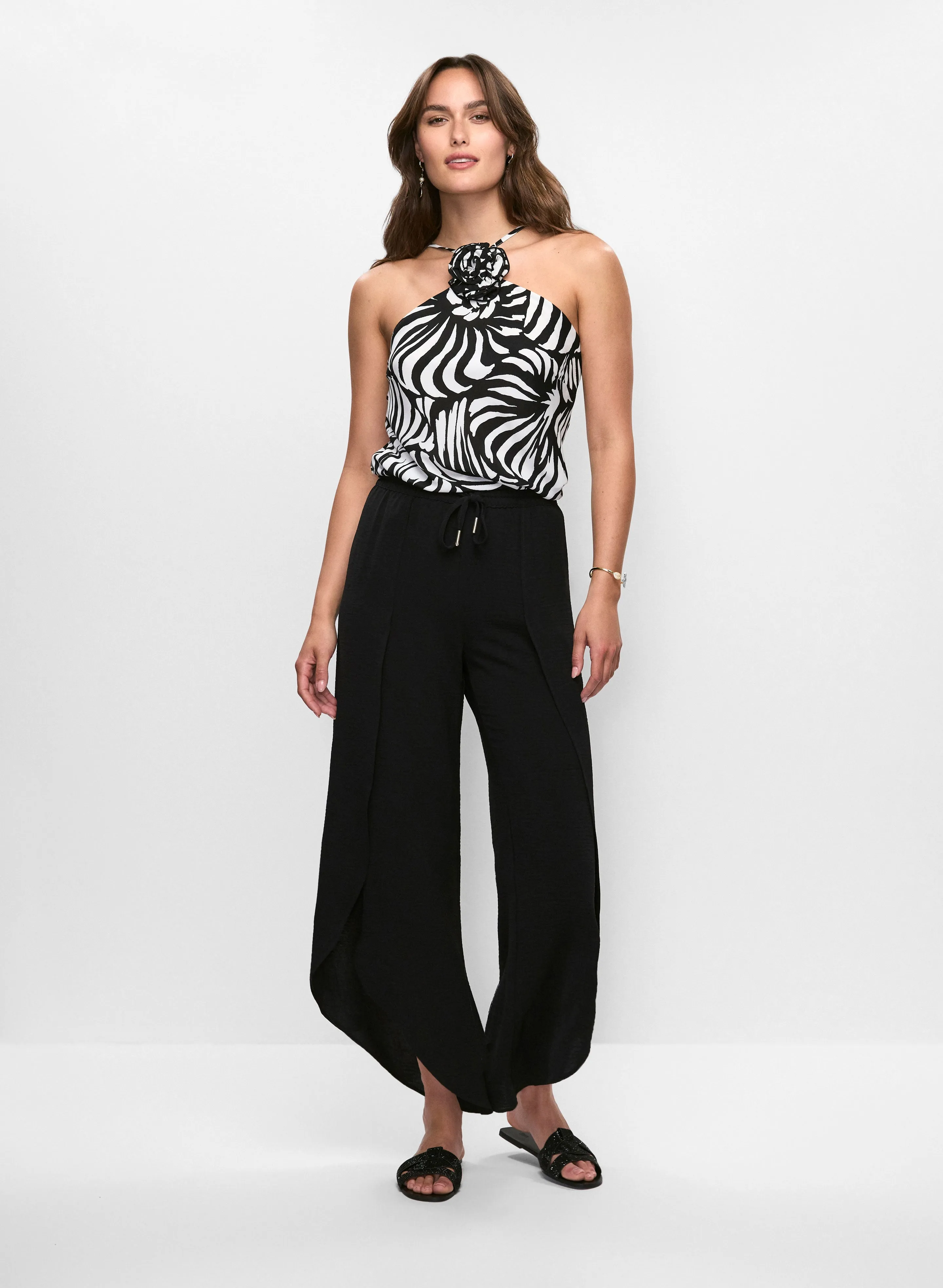 Rosette Halter Blouse & Tulip Hem Pants sold by Melanie Lyne