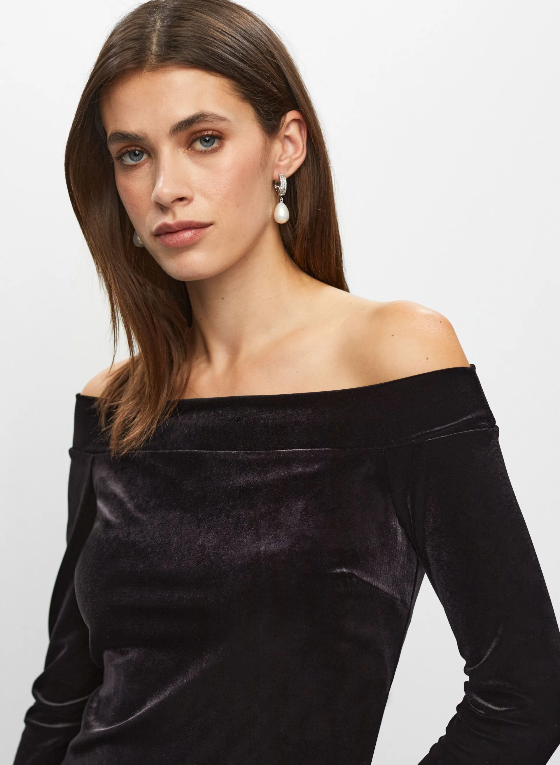 Velvet Off-Shoulder Top sold by Melanie Lyne product image thumbnail 2