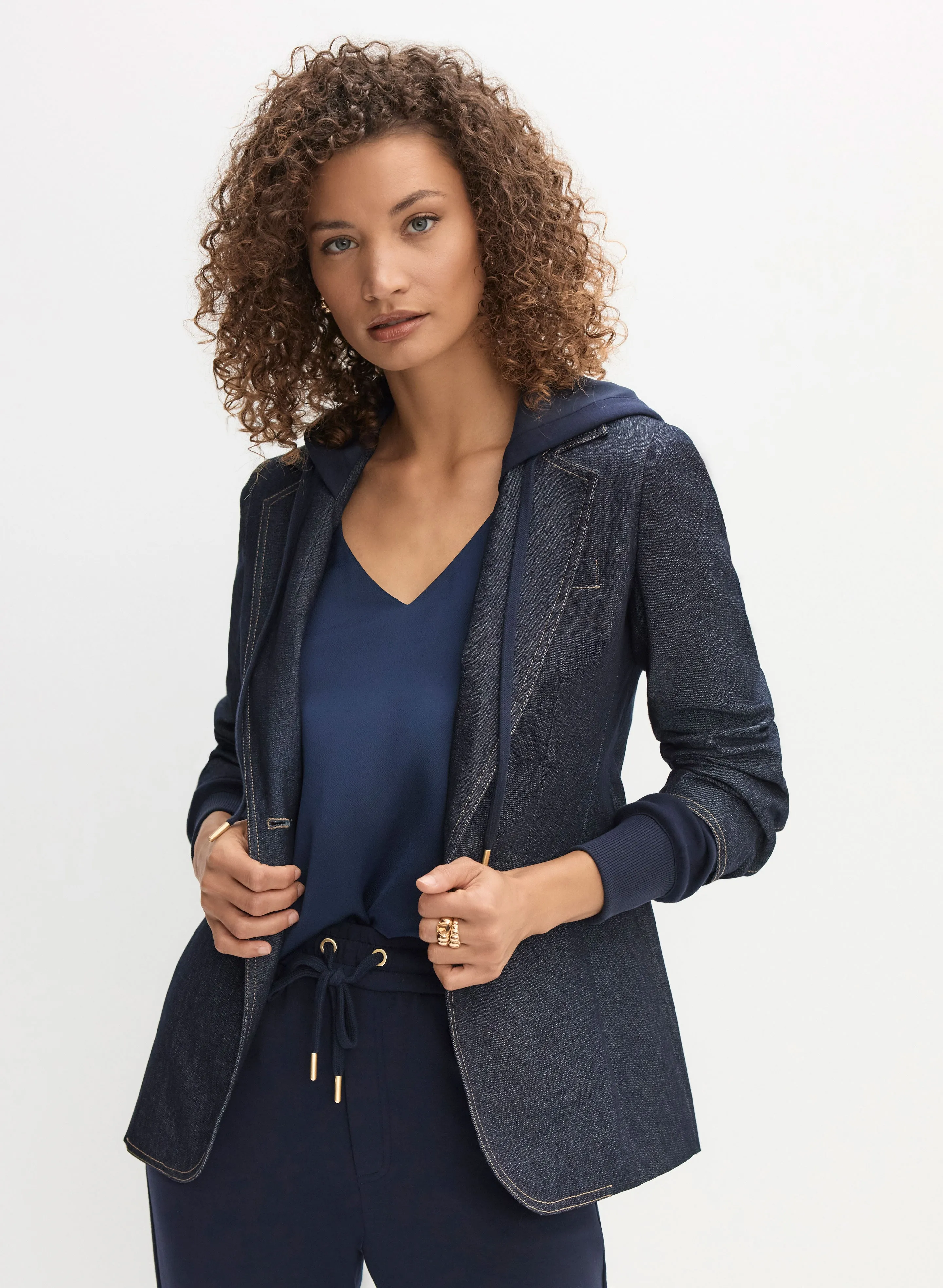 Hooded Denim Jacket sold by Melanie Lyne