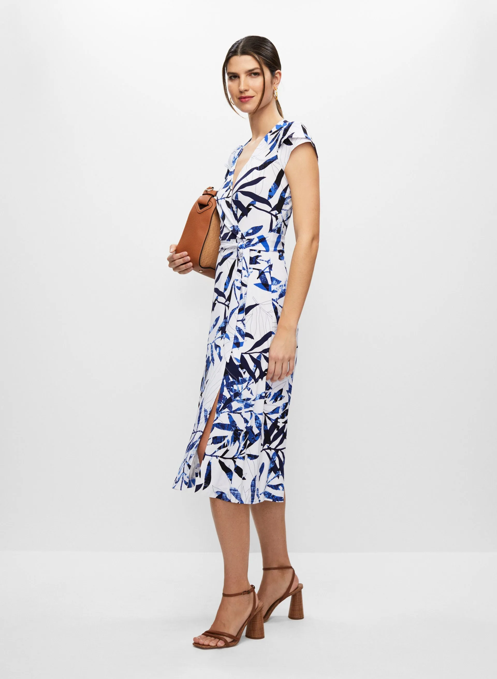 Geometric Print Wrap Dress sold by Melanie Lyne product image thumbnail 3