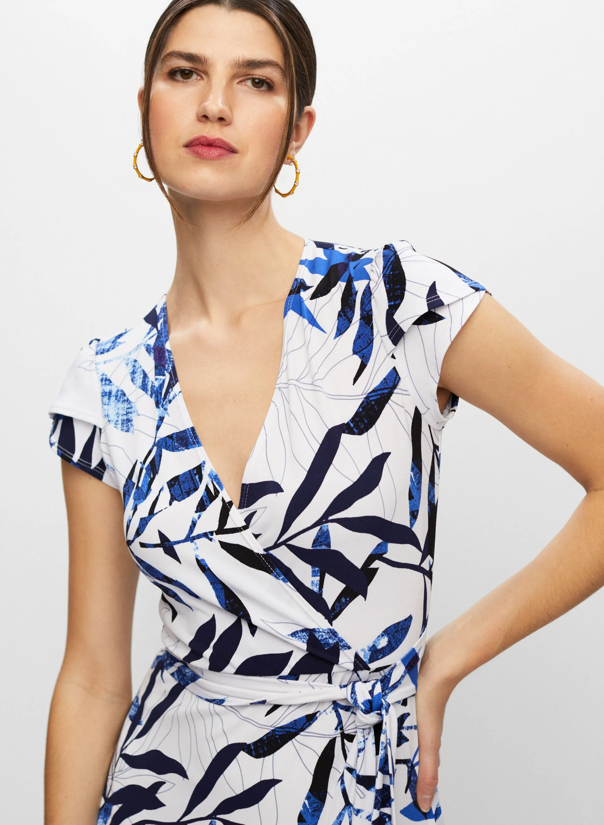 Geometric Print Wrap Dress sold by Melanie Lyne product image thumbnail 2