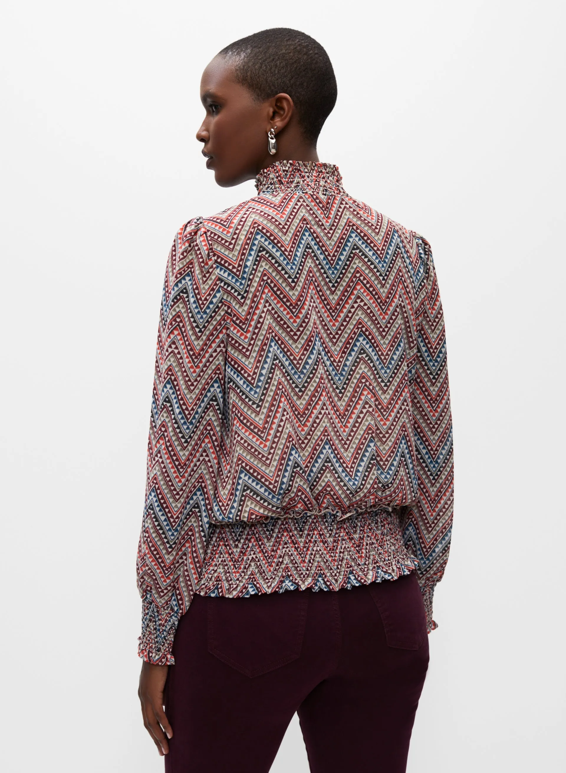 Geometric Print Blouse sold by Melanie Lyne product image thumbnail 4