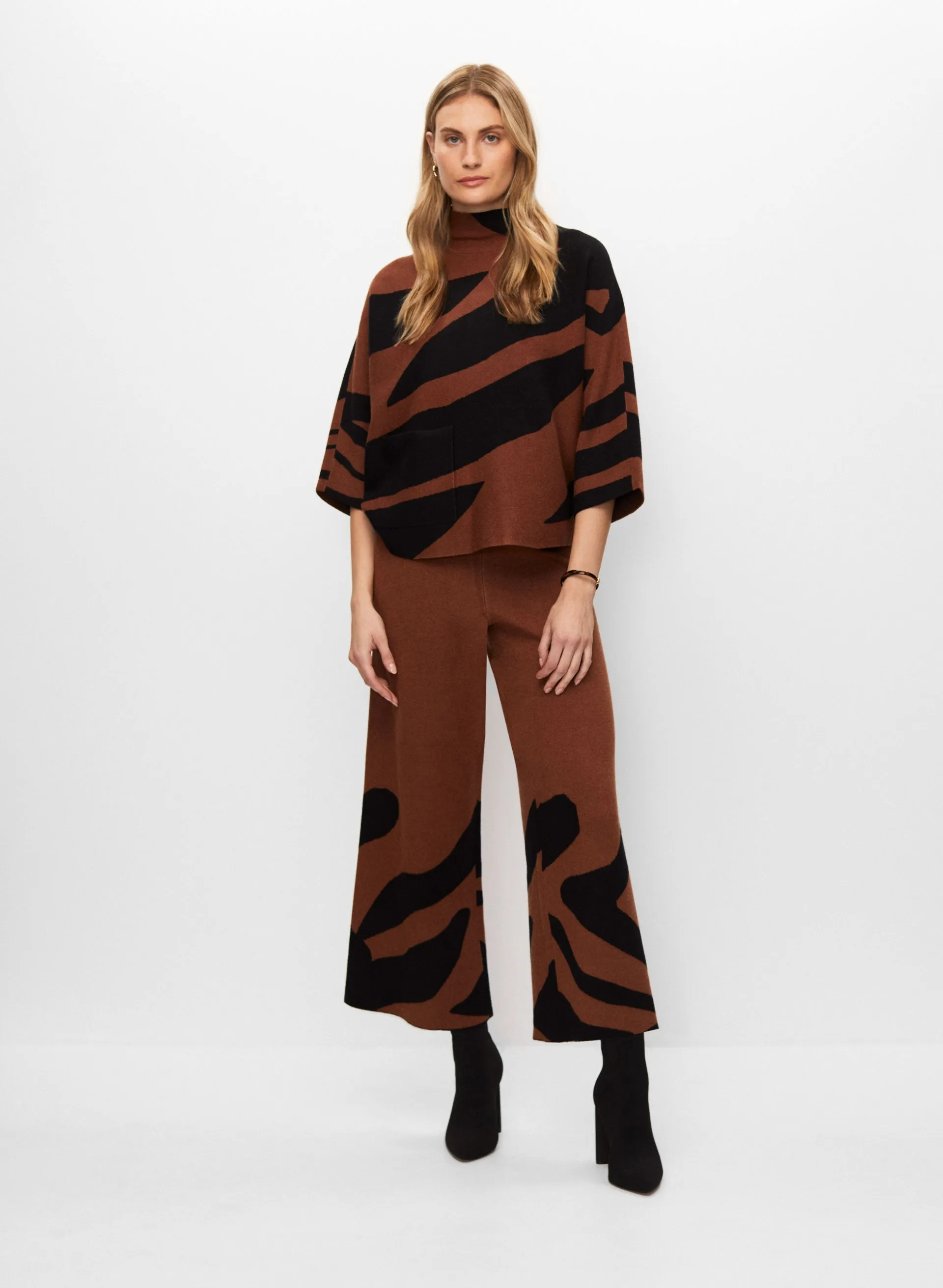 Joseph Ribkoff - Wide Leg Animal Print Pants sold by Melanie Lyne product image thumbnail 3
