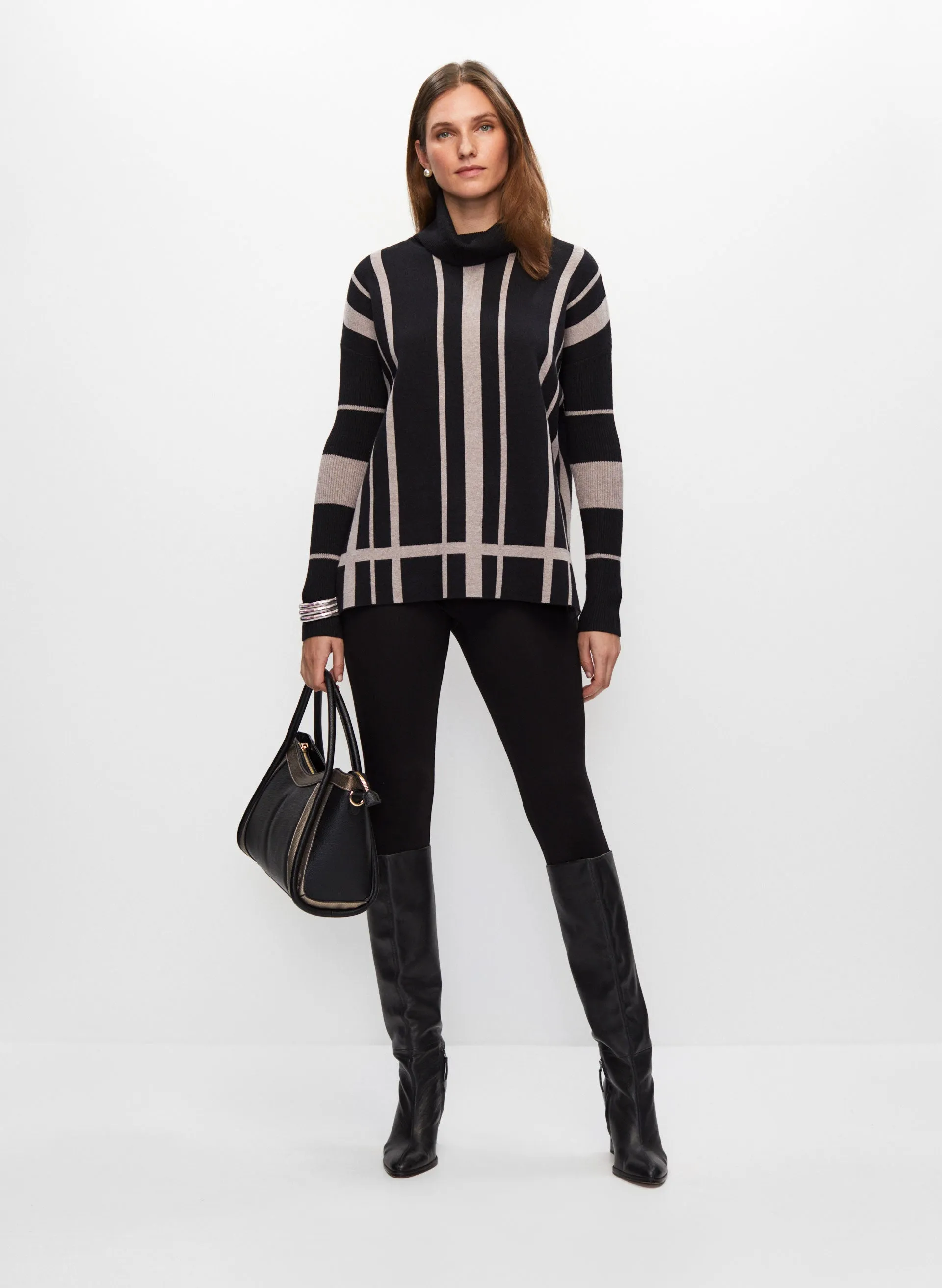 Frank Lyman - Striped Motif Sweater sold by Melanie Lyne product image thumbnail 3