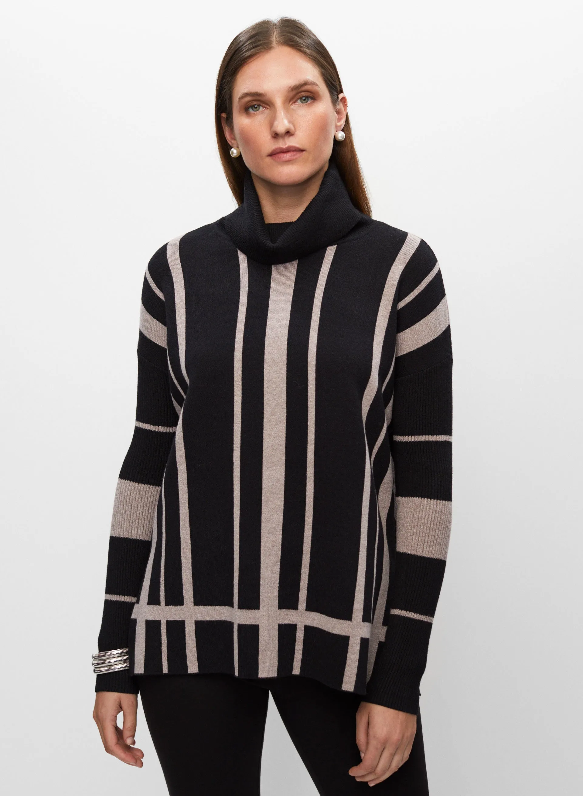 Frank Lyman - Striped Motif Sweater sold by Melanie Lyne