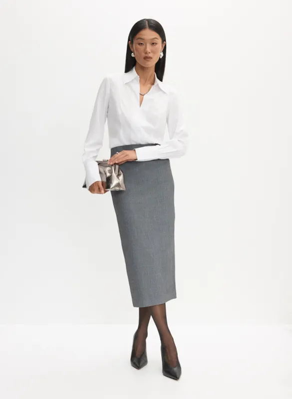 Button-Up Blouse & Long Pencil Skirt sold by Melanie Lyne