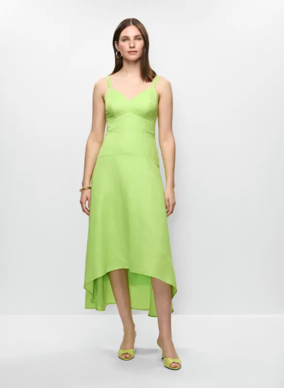 Linen-Blend Midi Dress sold by Melanie Lyne