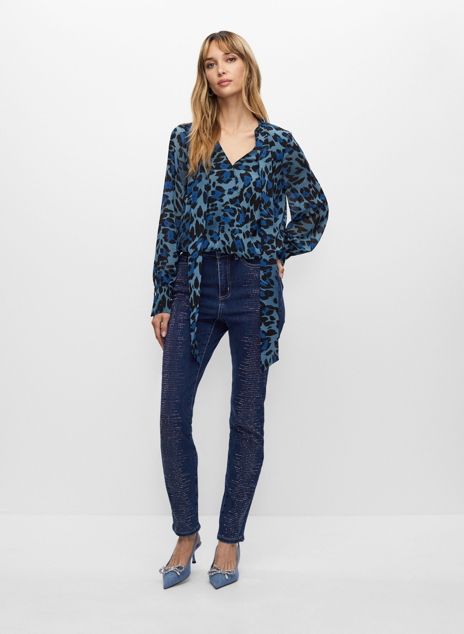 Beaded Slim Leg Jeans sold by Melanie Lyne product image thumbnail 3