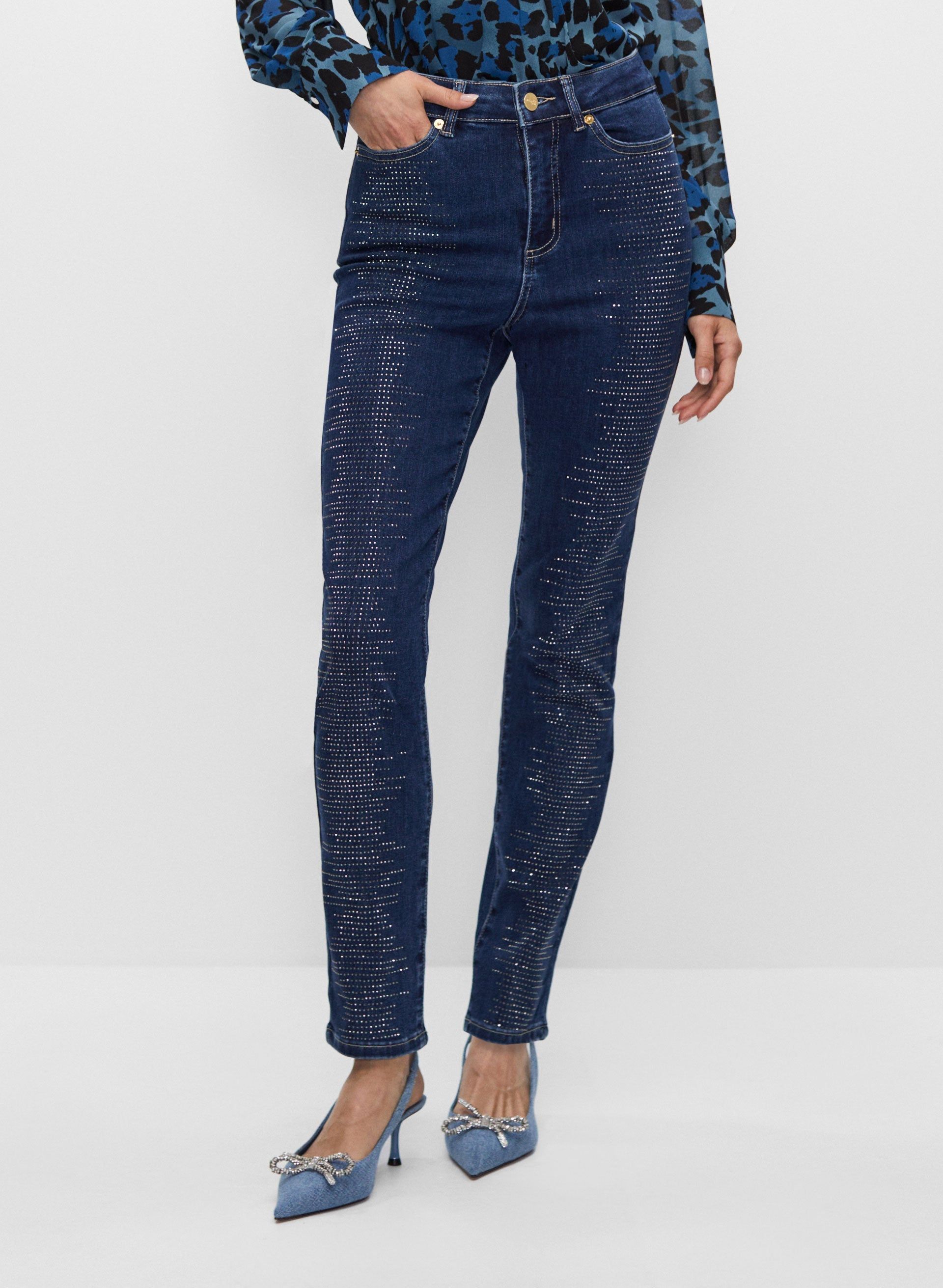 Beaded Slim Leg Jeans sold by Melanie Lyne