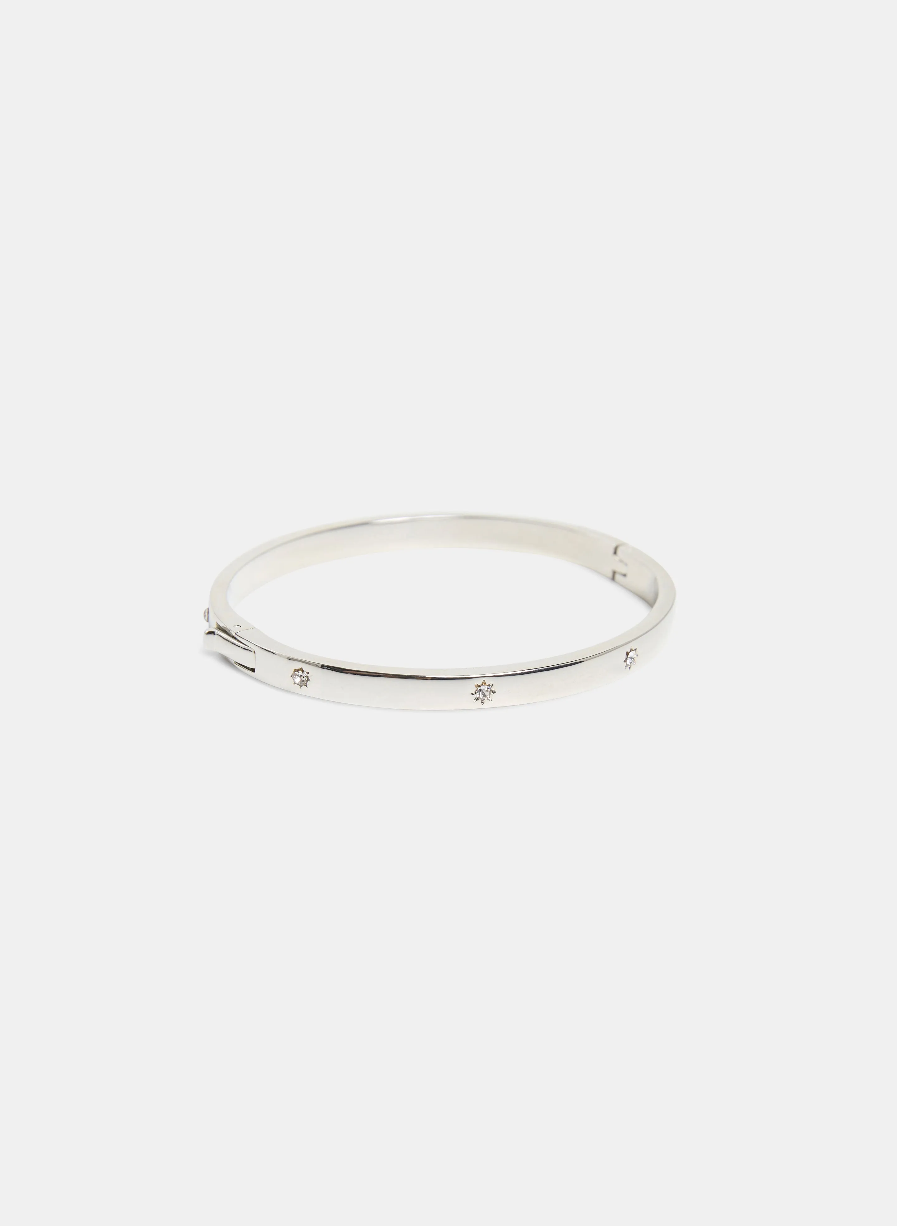 Crystal Insert Hinge Bangle sold by Melanie Lyne