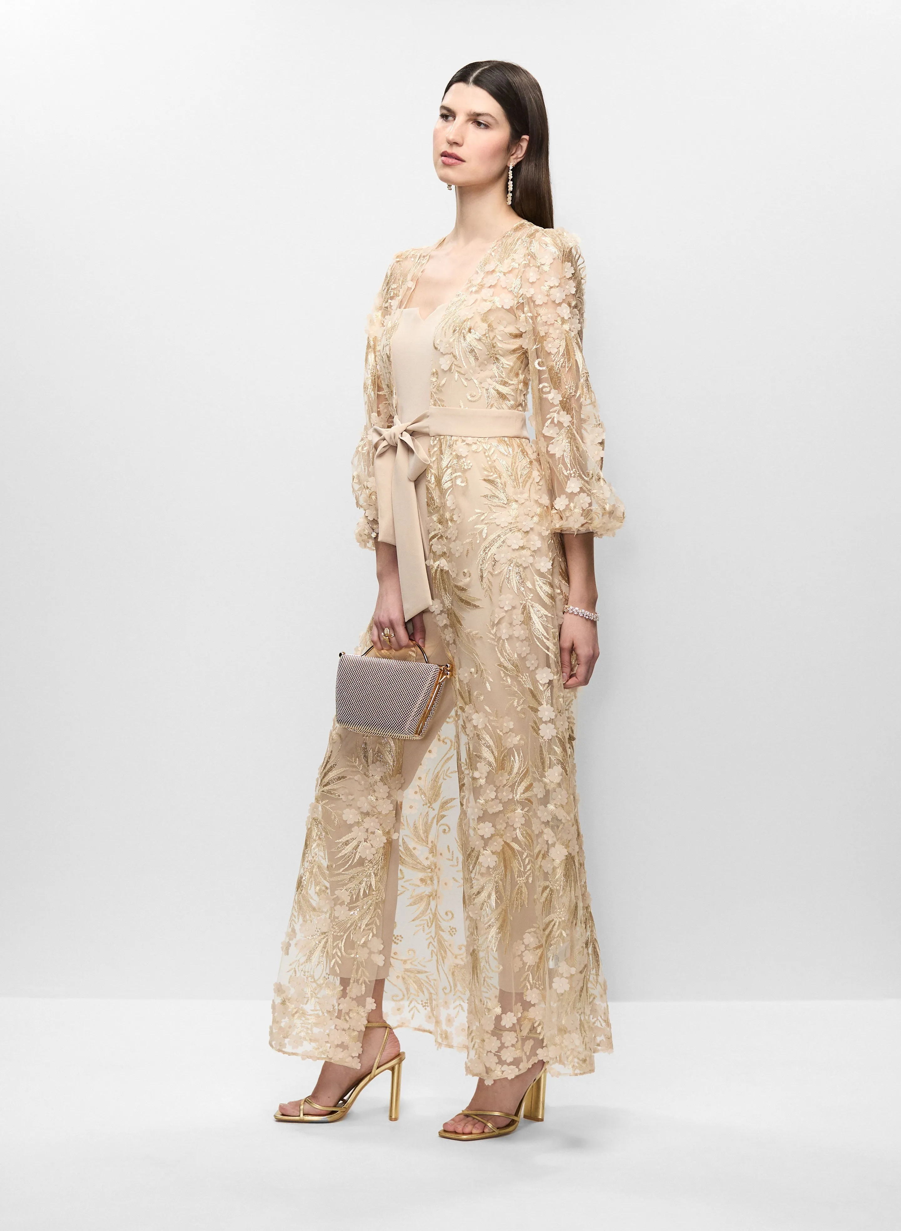 Lace Jacket & Jumpsuit Set sold by Melanie Lyne product image thumbnail 3