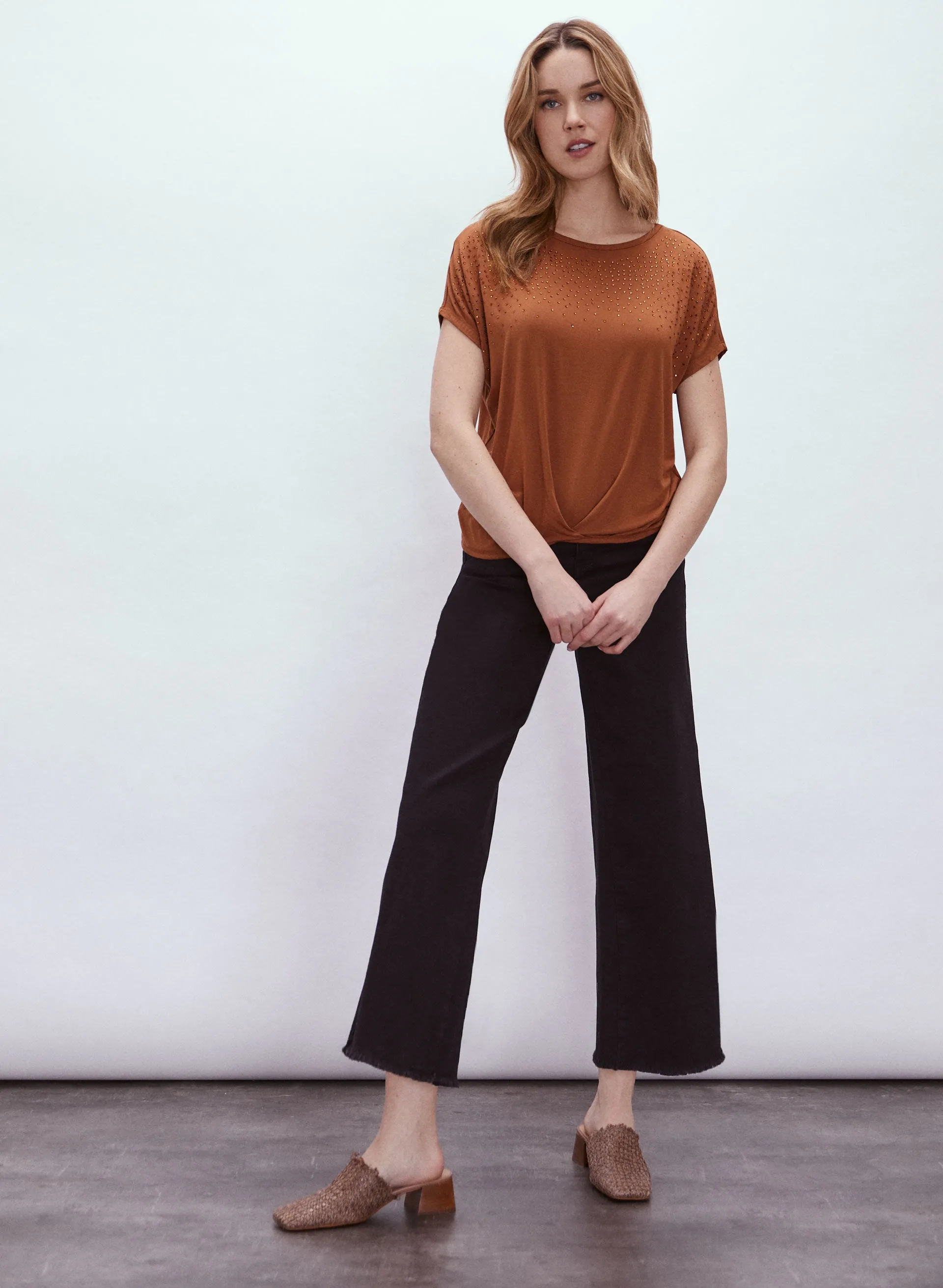 Stud Detail Short Sleeve Top sold by Melanie Lyne product image thumbnail 3