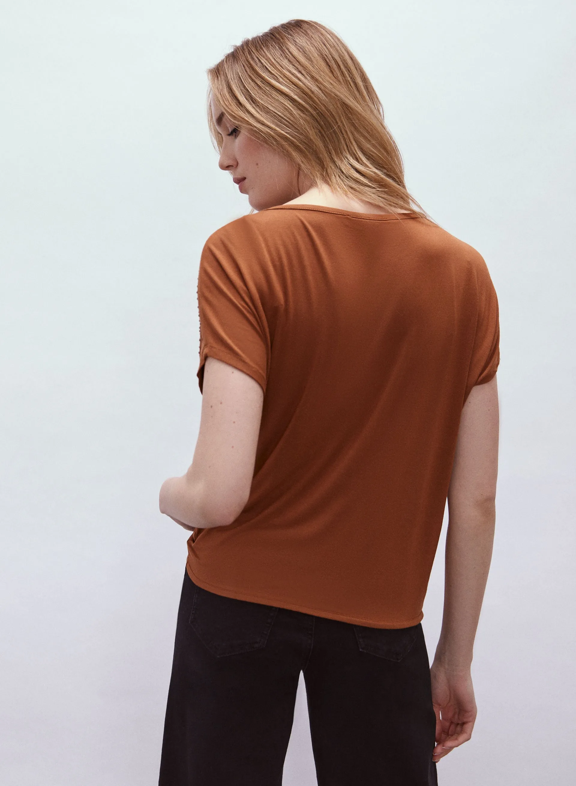 Stud Detail Short Sleeve Top sold by Melanie Lyne product image thumbnail 4