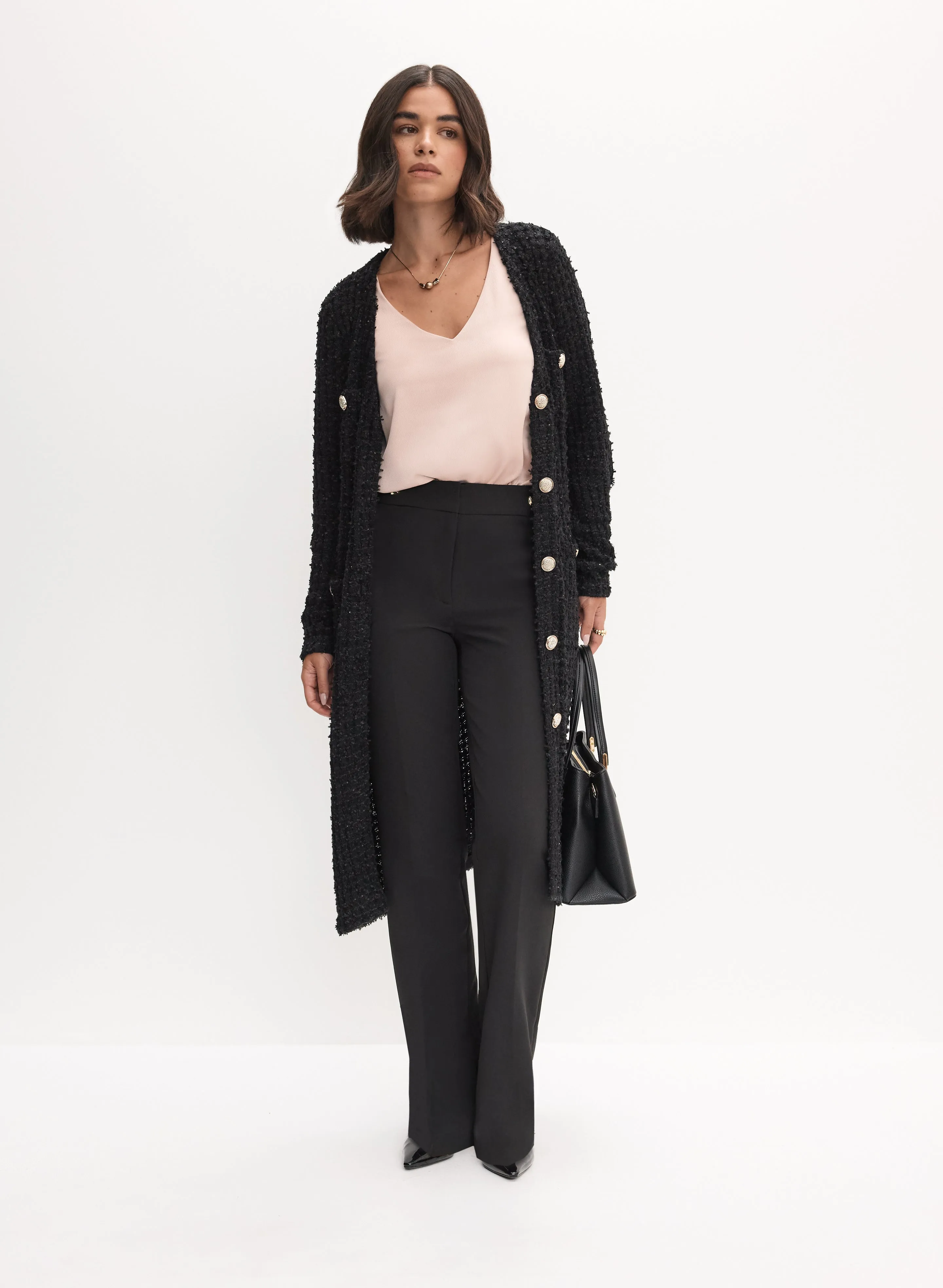 Button-Up Sweater & Straight Leg Pants sold by Melanie Lyne