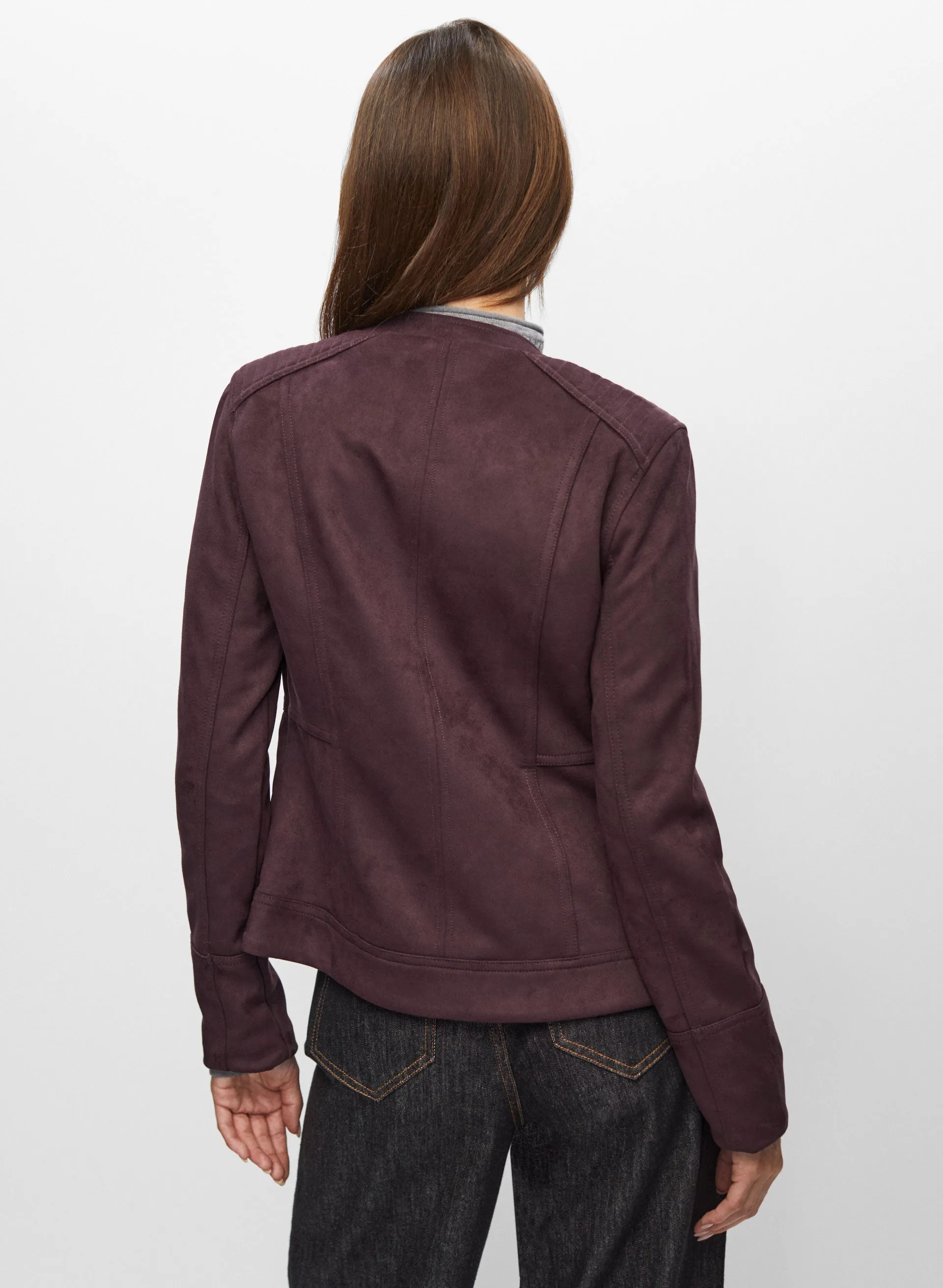 Faux Suede Jacket sold by Melanie Lyne product image thumbnail 3