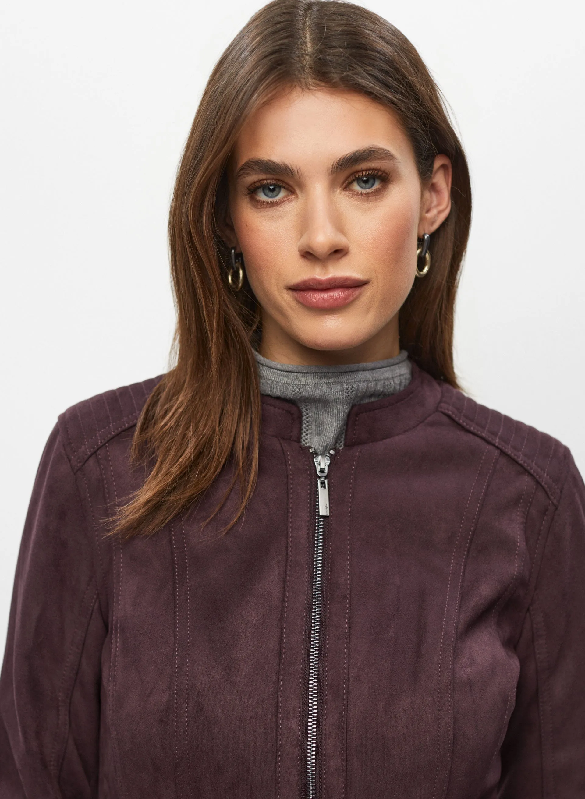 Faux Suede Jacket sold by Melanie Lyne product image thumbnail 5