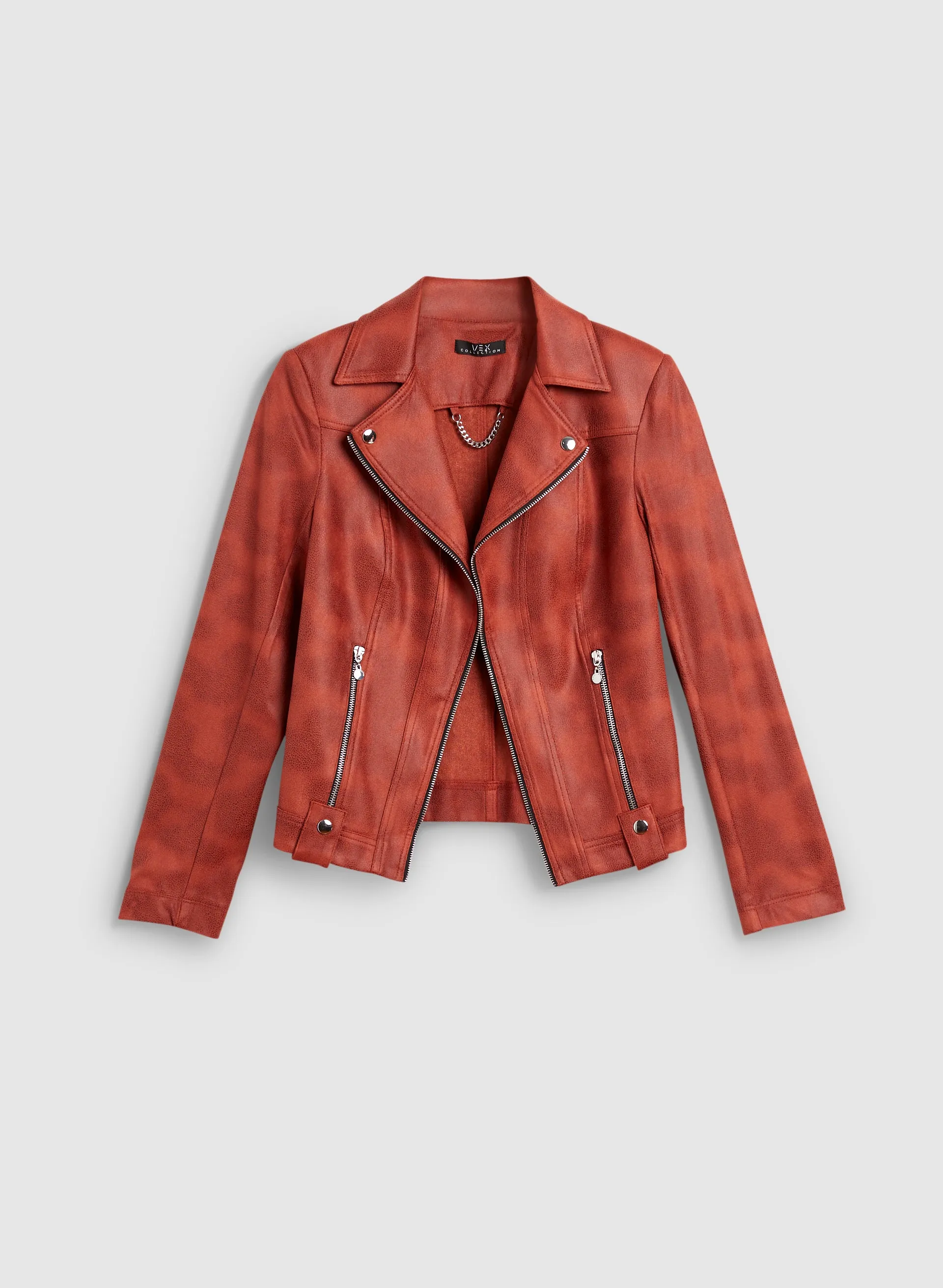 Vex - Zipper Detail & Notch Collar Jacket sold by Melanie Lyne product image thumbnail 5