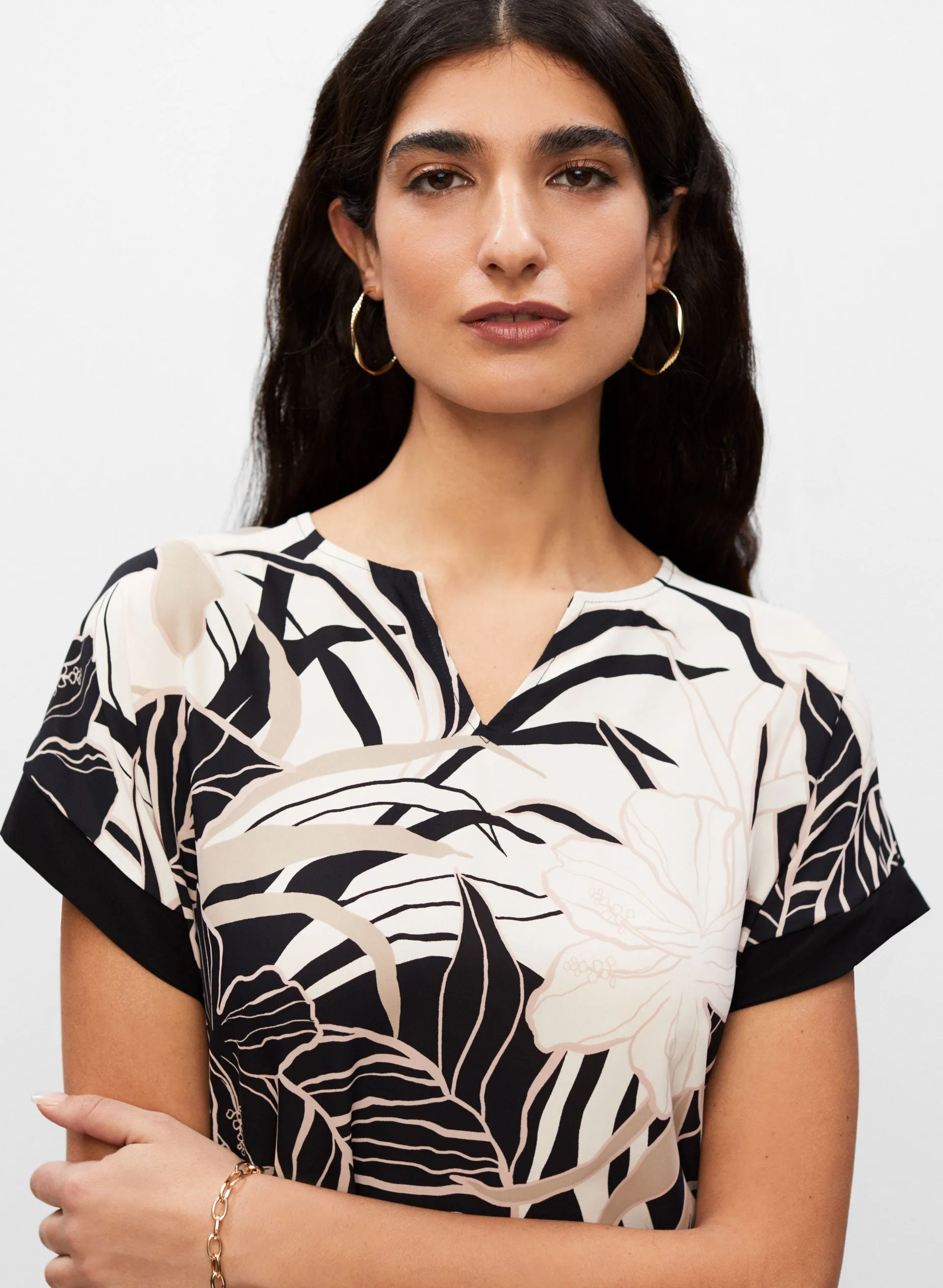 Joseph Ribkoff - Tropical Print Top sold by Melanie Lyne product image thumbnail 3