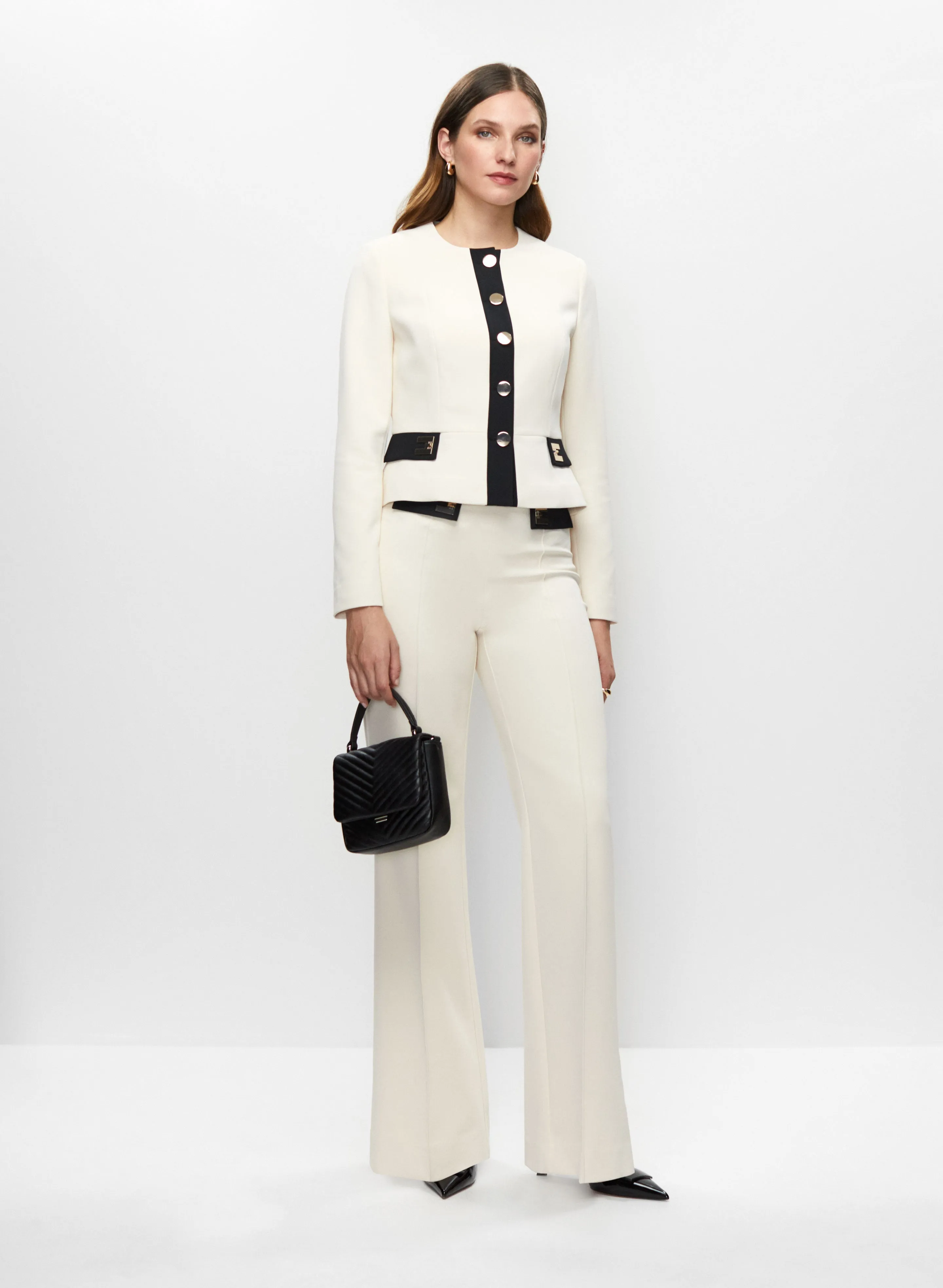 Cropped Colour Block Jacket & Flare Leg Pants sold by Melanie Lyne