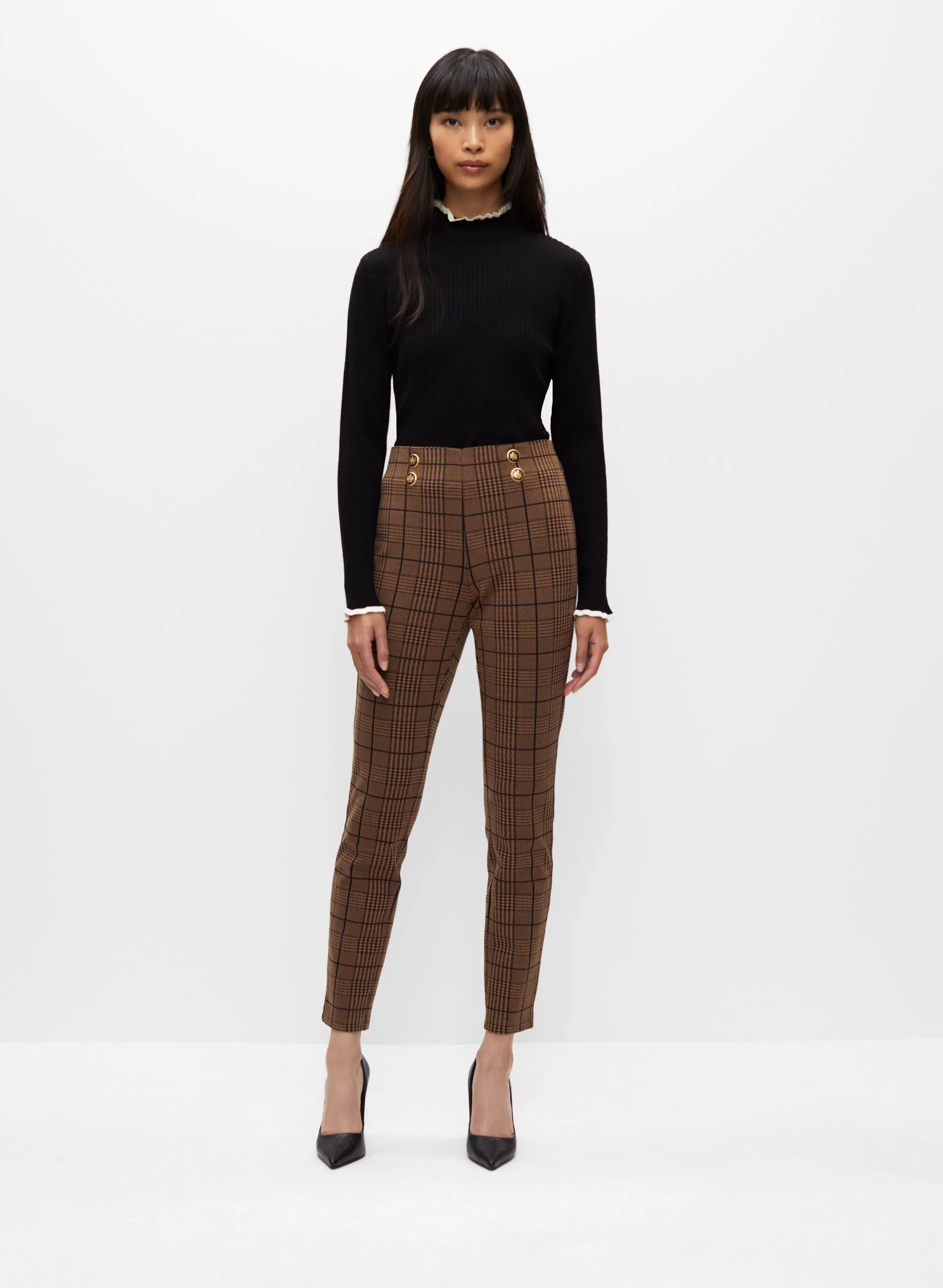 Essential Ruffle Contrast Trim Sweater sold by Melanie Lyne product image thumbnail 3